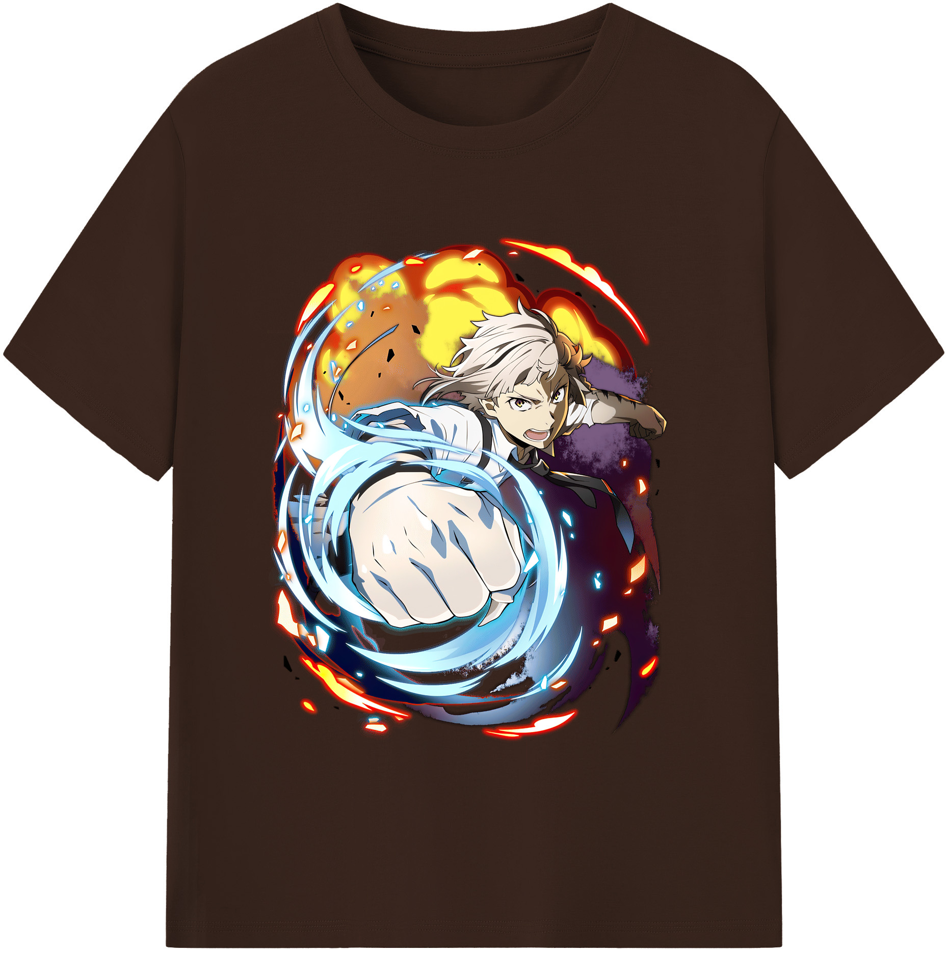 （画像用） 文豪ストレイドッグス Bungo Stray Dogs 綿100％半袖Tシャツ（フロントプリント）