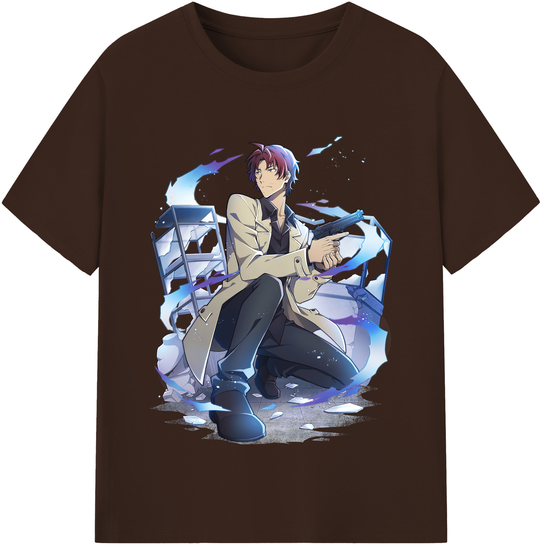 （画像用） 文豪ストレイドッグス Bungo Stray Dogs 綿100％半袖Tシャツ（フロントプリント）
