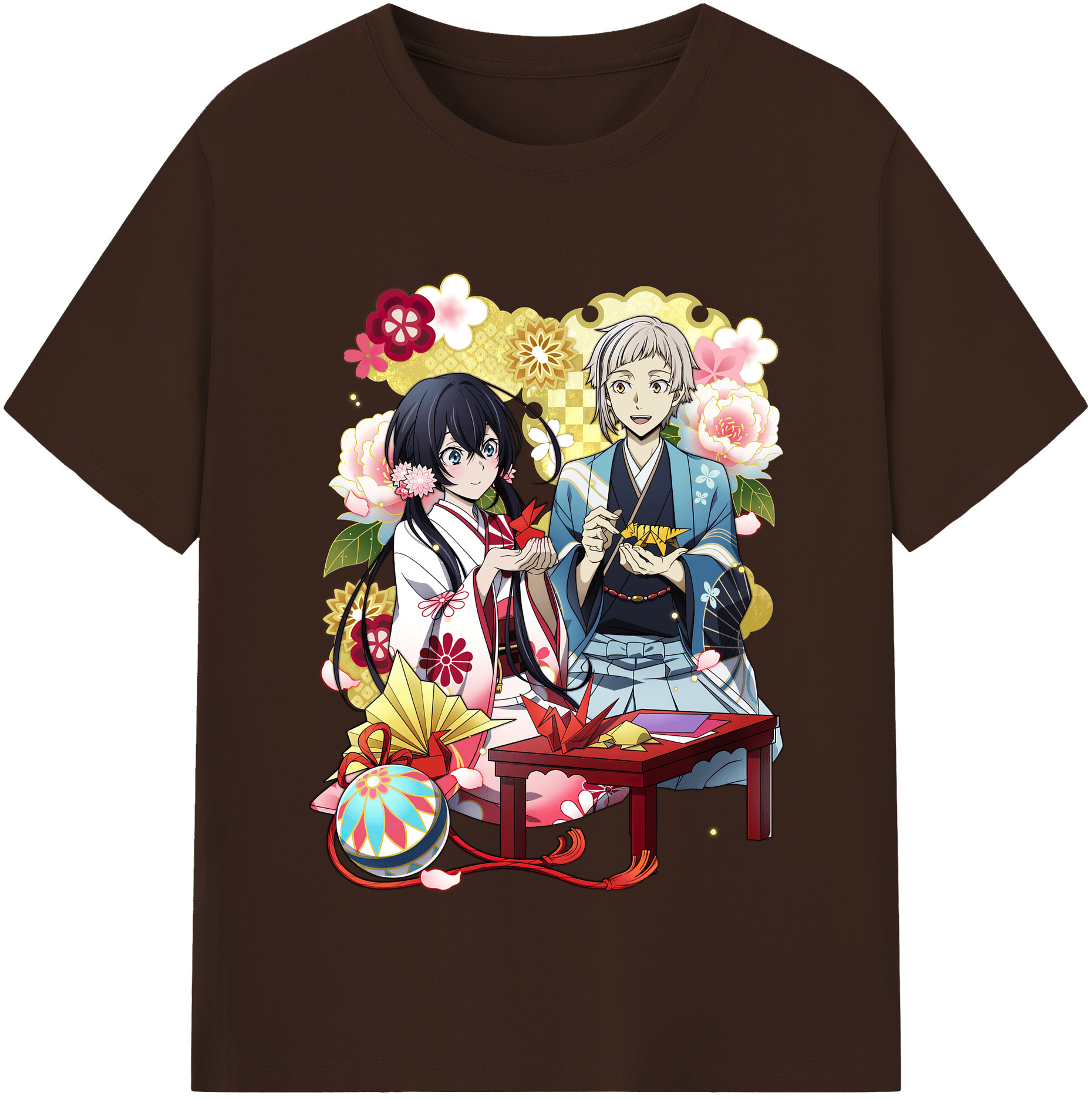 （画像用） 文豪ストレイドッグス Bungo Stray Dogs 綿100％半袖Tシャツ（フロントプリント）