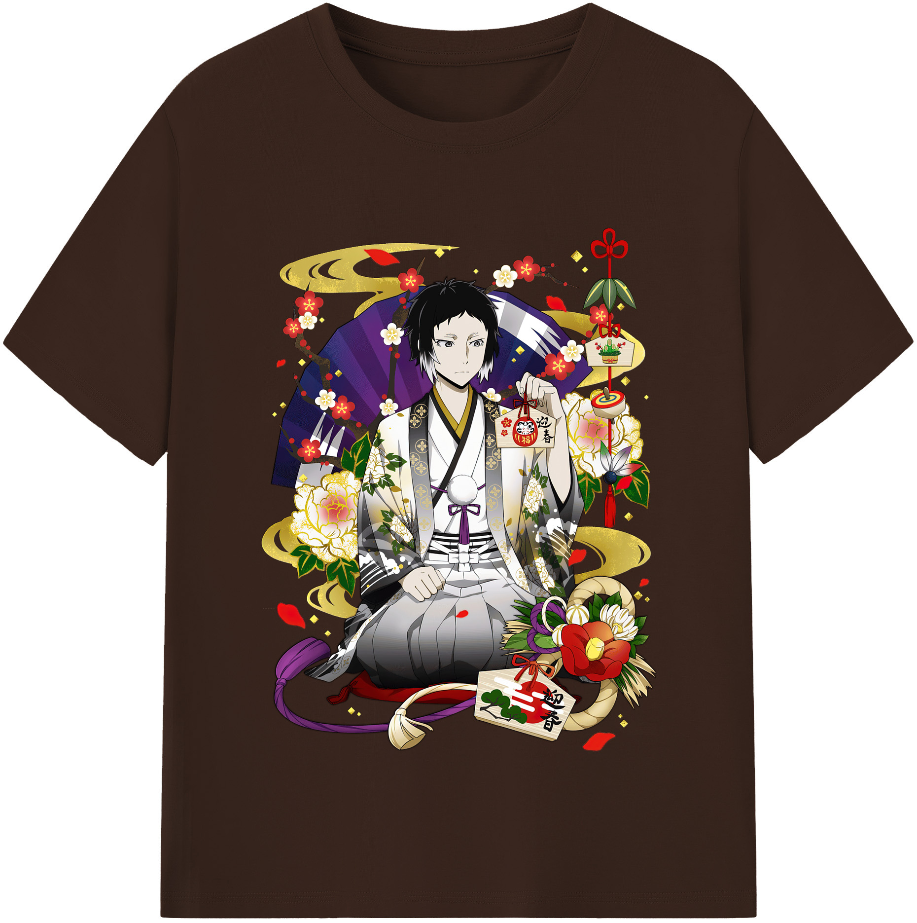 （画像用） 文豪ストレイドッグス Bungo Stray Dogs 綿100％半袖Tシャツ（フロントプリント）