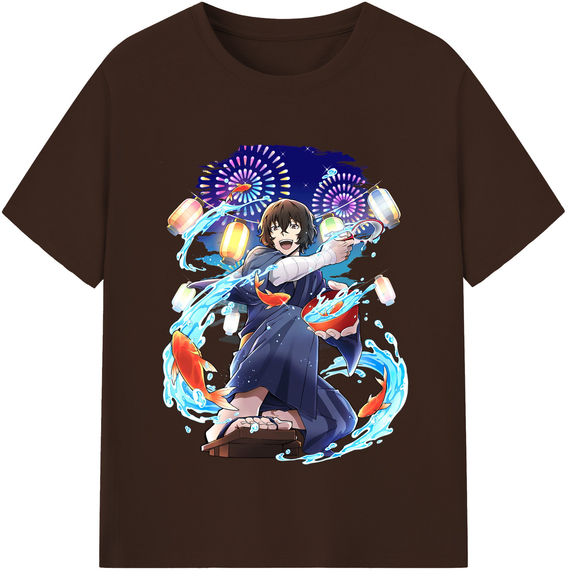 （画像用） 文豪ストレイドッグス Bungo Stray Dogs 綿100％半袖Tシャツ（フロントプリント）