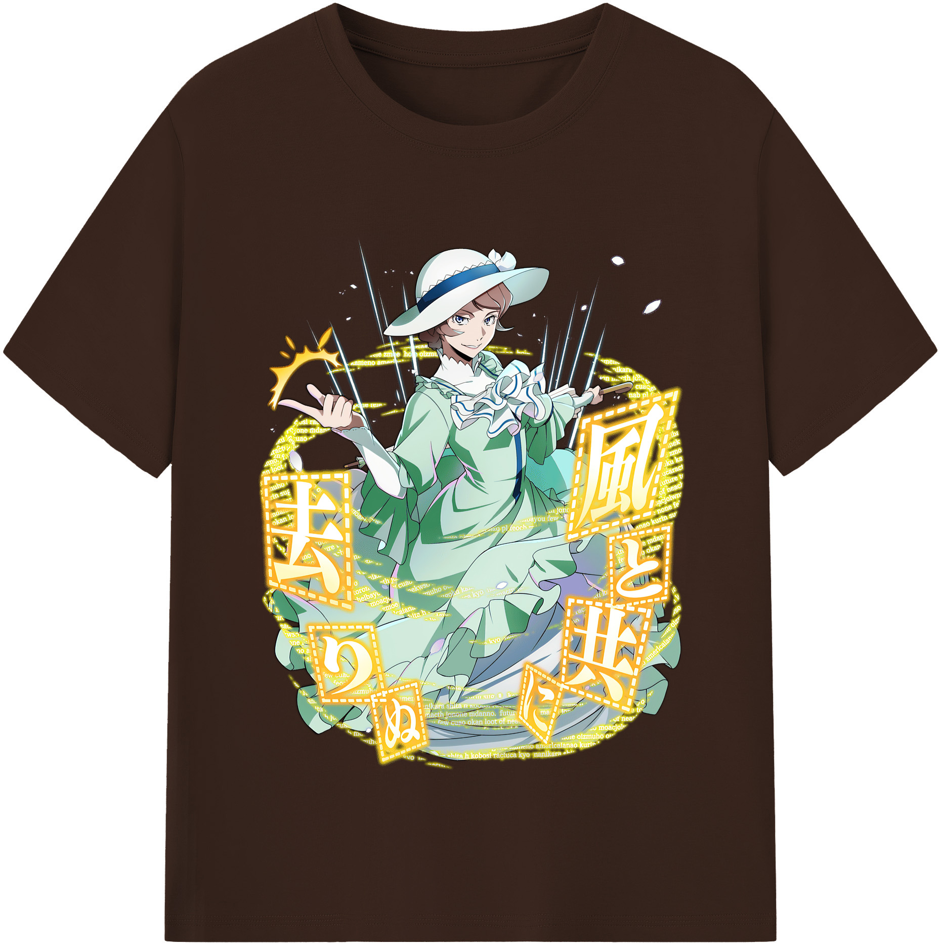（画像用） 文豪ストレイドッグス Bungo Stray Dogs 綿100％半袖Tシャツ（フロントプリント）