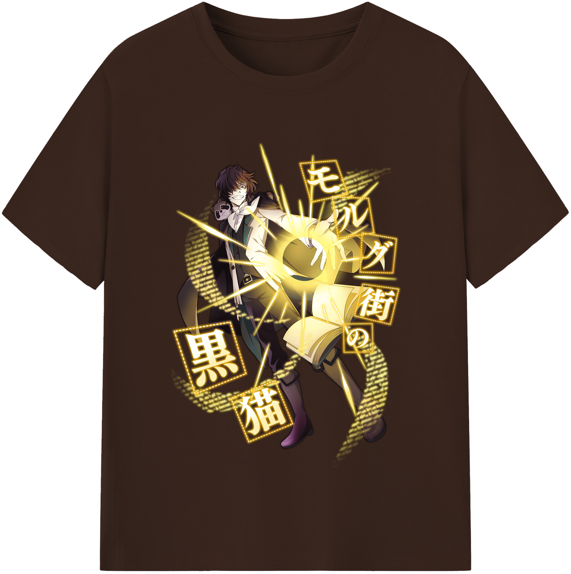 （画像用） 文豪ストレイドッグス Bungo Stray Dogs 綿100％半袖Tシャツ（フロントプリント）