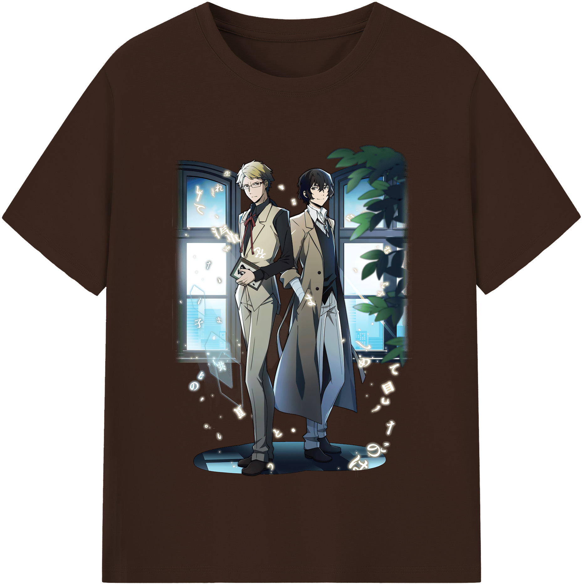 （画像用） 文豪ストレイドッグス Bungo Stray Dogs 綿100％半袖Tシャツ（フロントプリント）