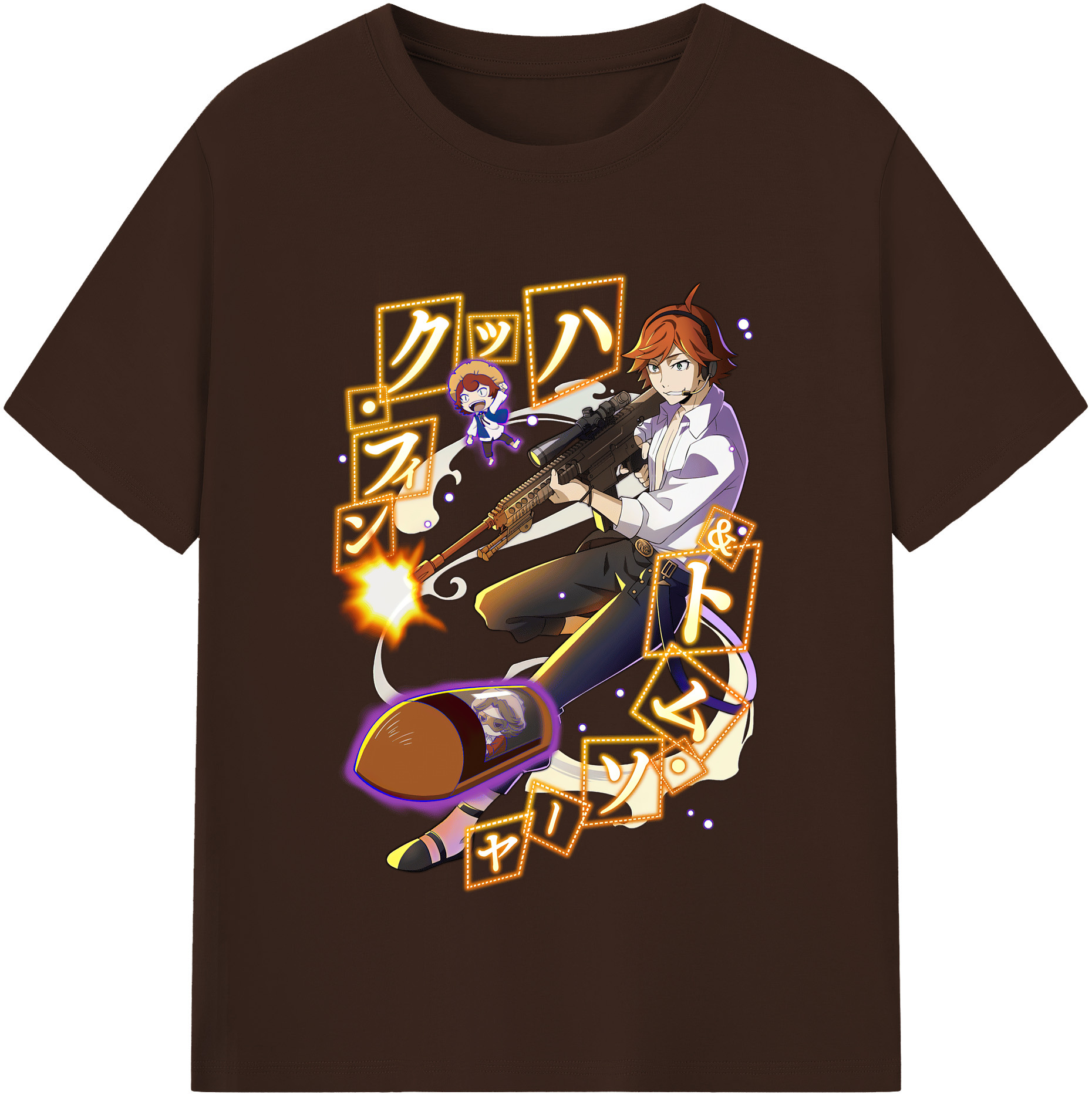 （画像用） 文豪ストレイドッグス Bungo Stray Dogs 綿100％半袖Tシャツ（フロントプリント）