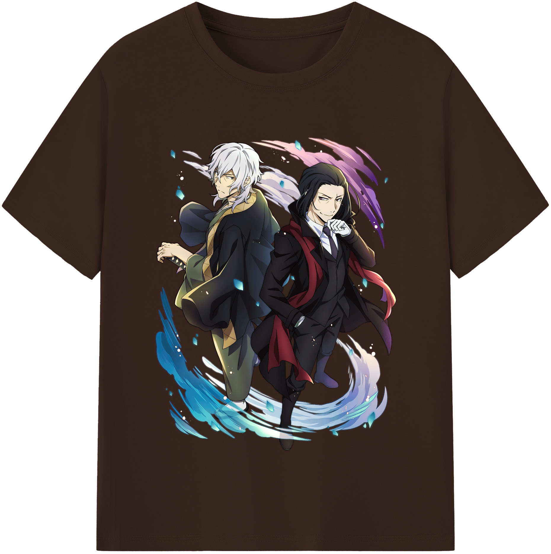 （画像用） 文豪ストレイドッグス Bungo Stray Dogs 綿100％半袖Tシャツ（フロントプリント）