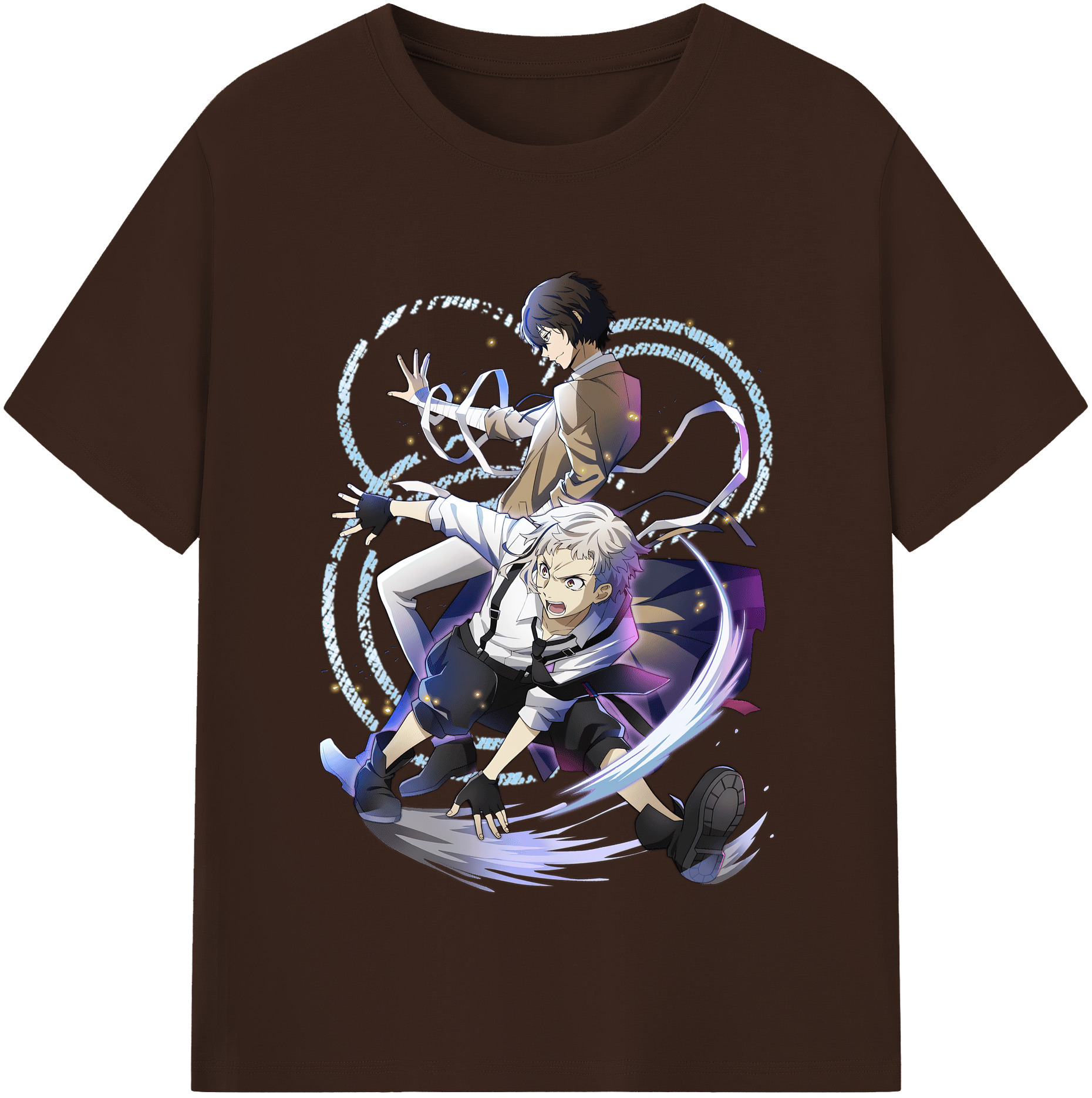 （画像用） 文豪ストレイドッグス Bungo Stray Dogs 綿100％半袖Tシャツ（フロントプリント）