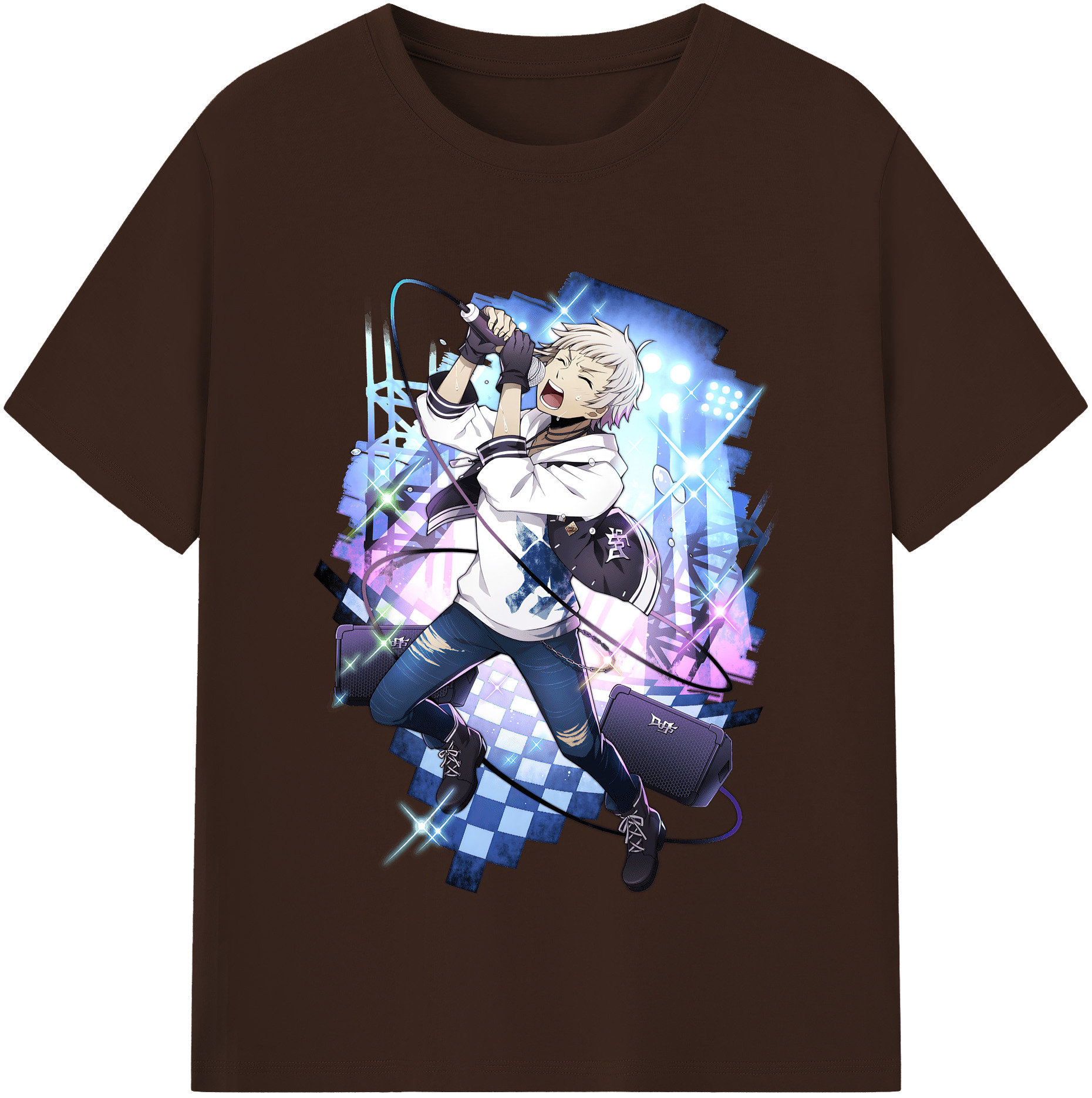 （画像用） 文豪ストレイドッグス Bungo Stray Dogs 綿100％半袖Tシャツ（フロントプリント）