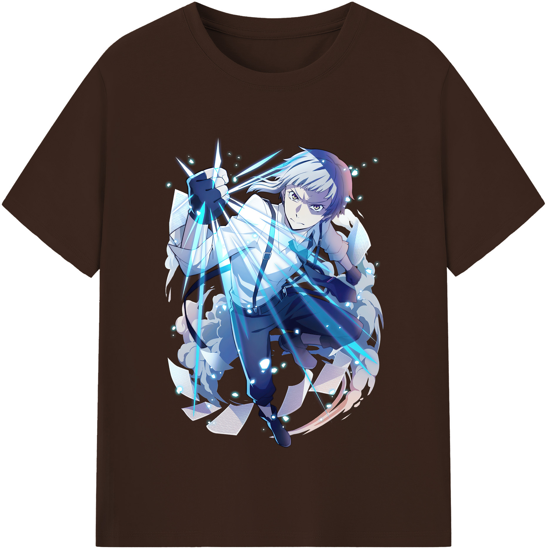 （画像用） 文豪ストレイドッグス Bungo Stray Dogs 綿100％半袖Tシャツ（フロントプリント）