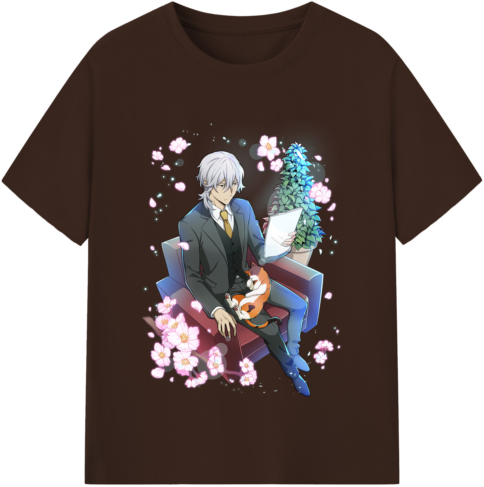 （画像用） 文豪ストレイドッグス Bungo Stray Dogs 綿100％半袖Tシャツ（フロントプリント）