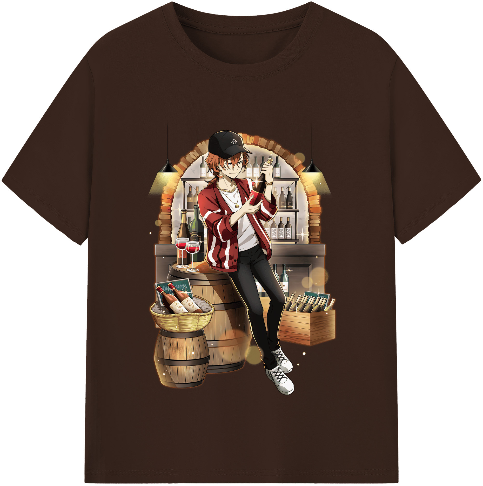 （画像用） 文豪ストレイドッグス Bungo Stray Dogs 綿100％半袖Tシャツ（フロントプリント）