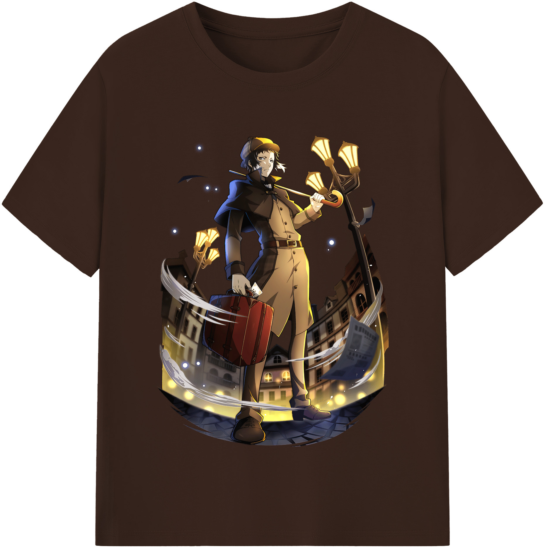 （画像用） 文豪ストレイドッグス Bungo Stray Dogs 綿100％半袖Tシャツ（フロントプリント）