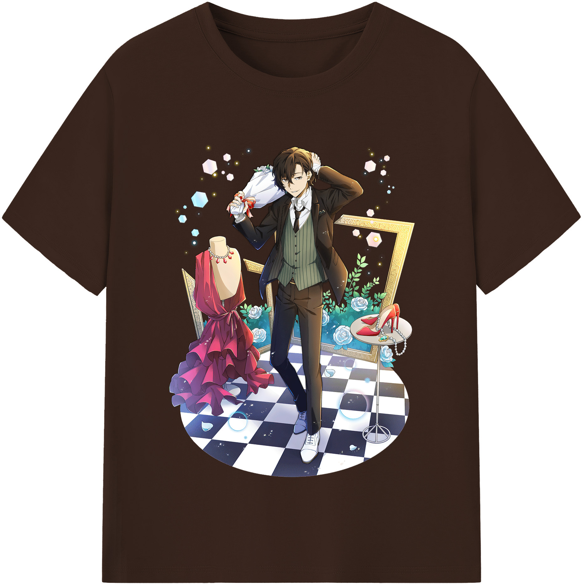（画像用） 文豪ストレイドッグス Bungo Stray Dogs 綿100％半袖Tシャツ（フロントプリント）