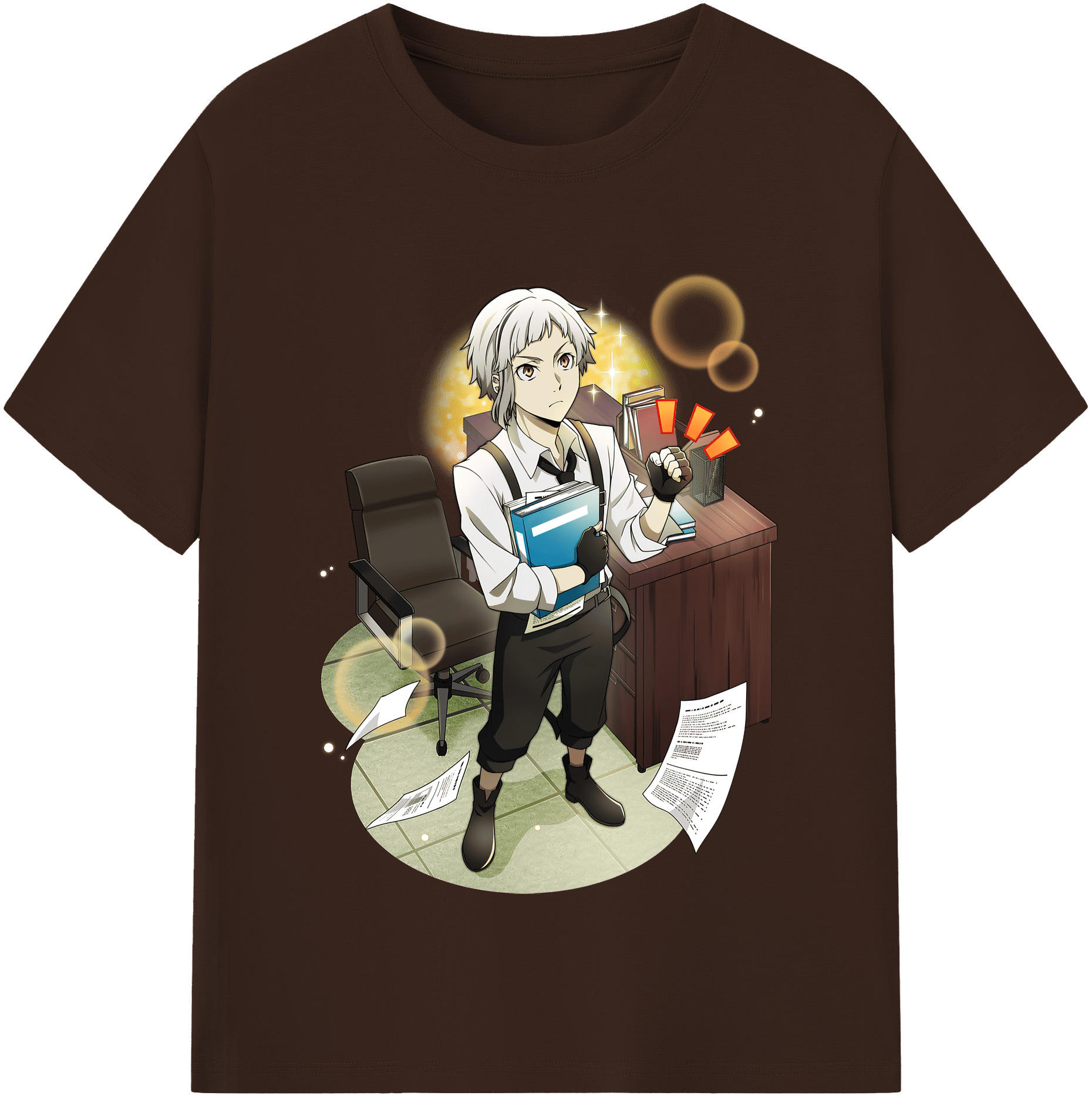 （画像用） 文豪ストレイドッグス Bungo Stray Dogs 綿100％半袖Tシャツ（フロントプリント）