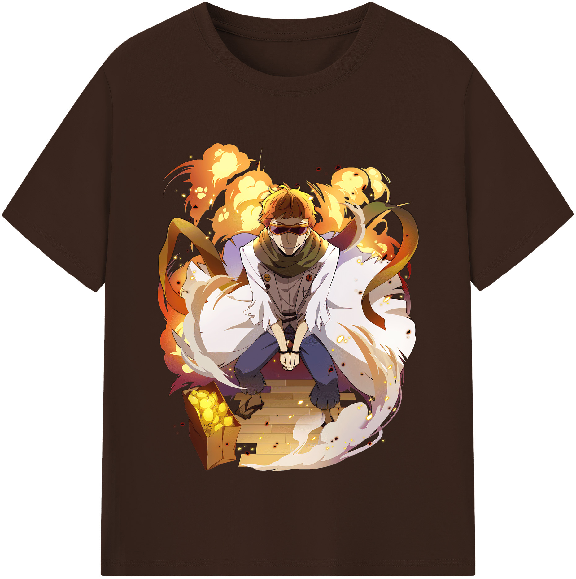 （画像用） 文豪ストレイドッグス Bungo Stray Dogs 綿100％半袖Tシャツ（フロントプリント）