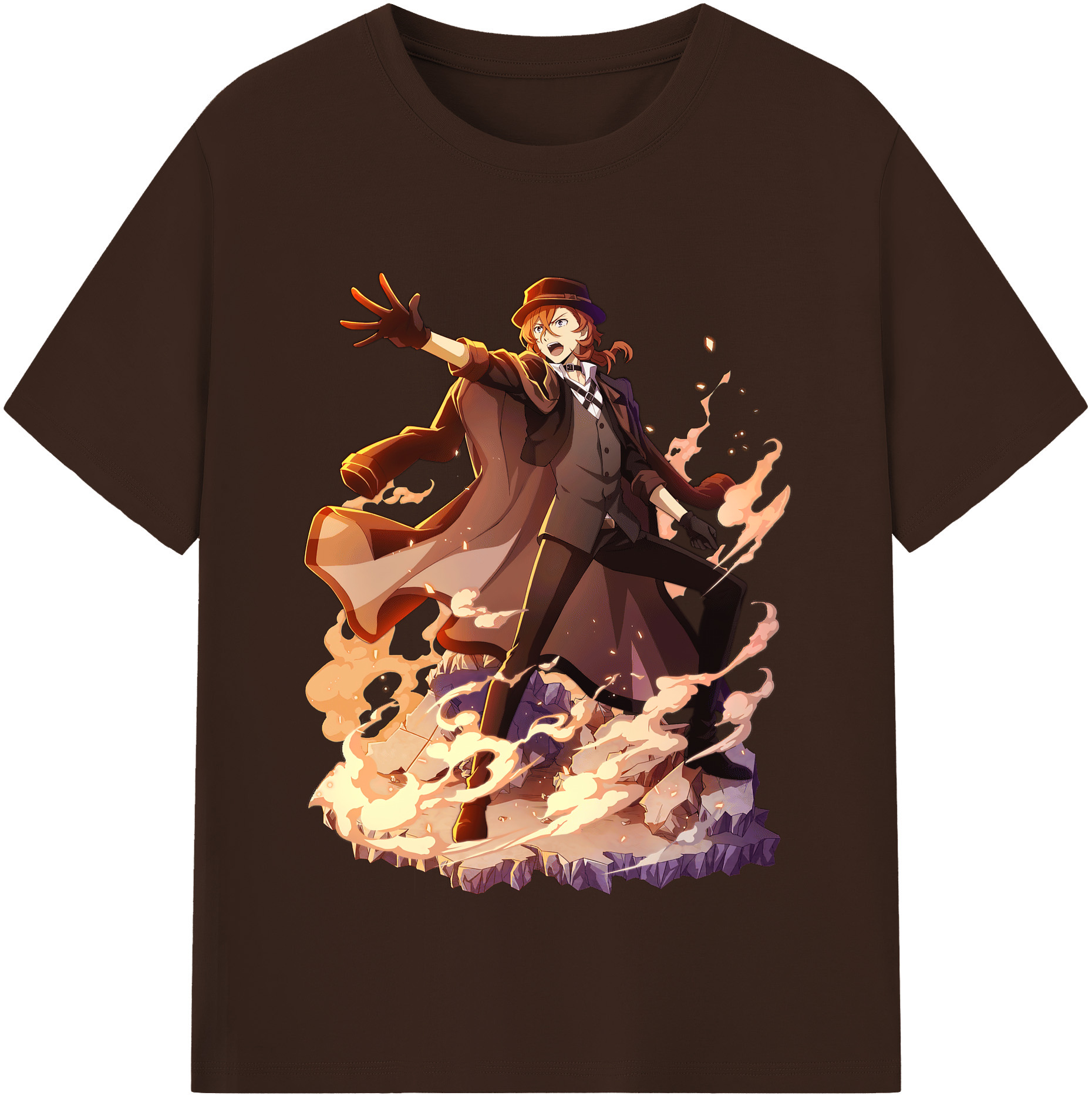（画像用） 文豪ストレイドッグス Bungo Stray Dogs 綿100％半袖Tシャツ（フロントプリント）