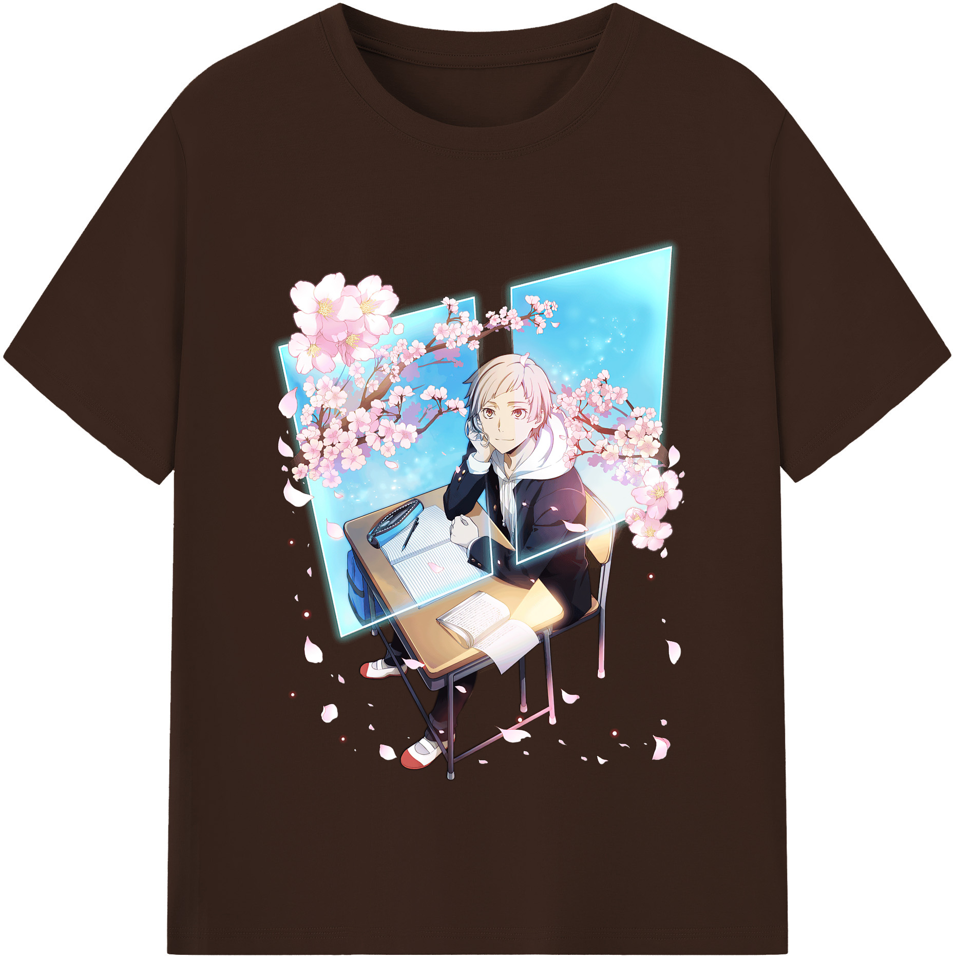 （画像用） 文豪ストレイドッグス Bungo Stray Dogs 綿100％半袖Tシャツ（フロントプリント）