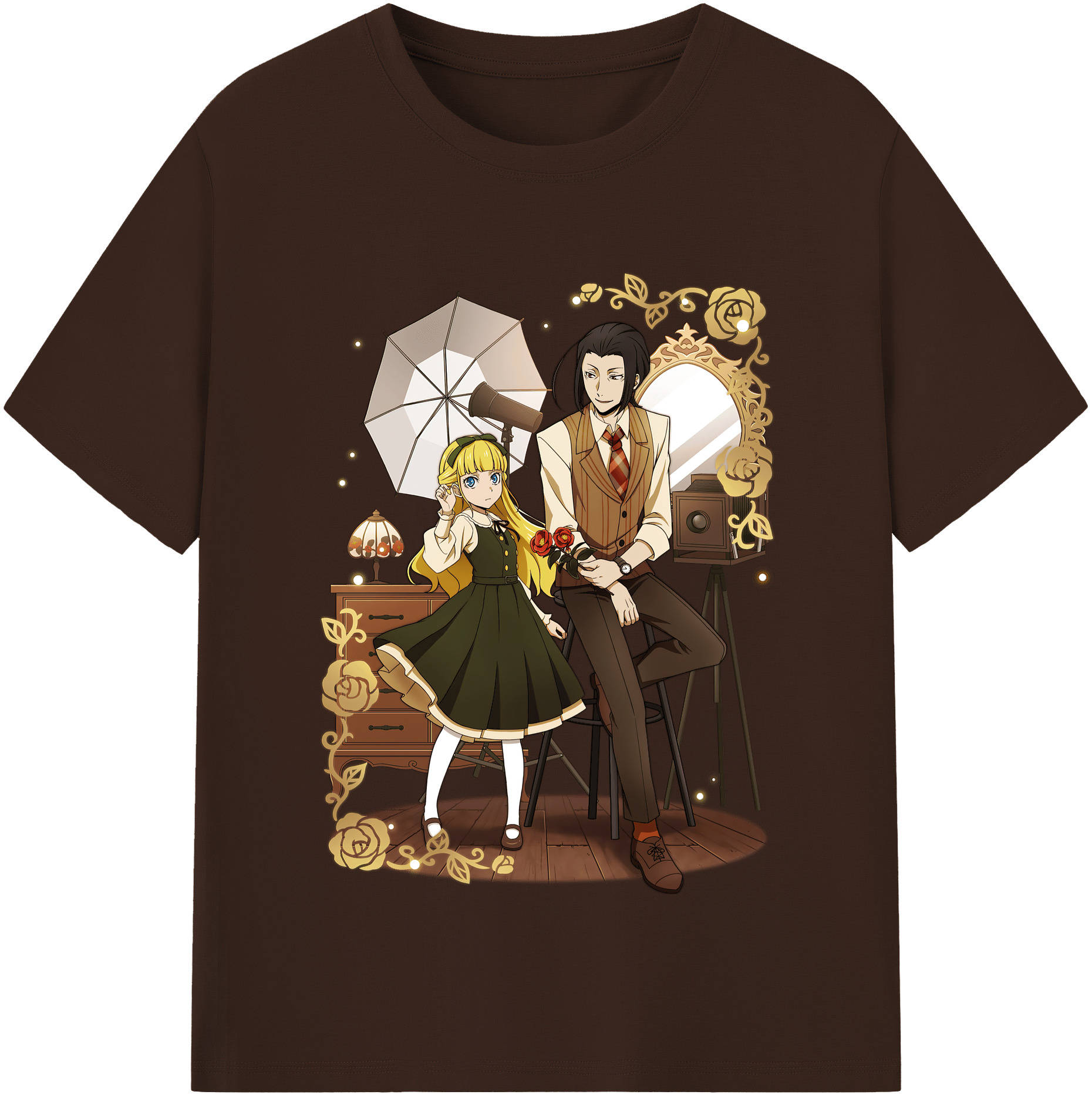 （画像用） 文豪ストレイドッグス Bungo Stray Dogs 綿100％半袖Tシャツ（フロントプリント）