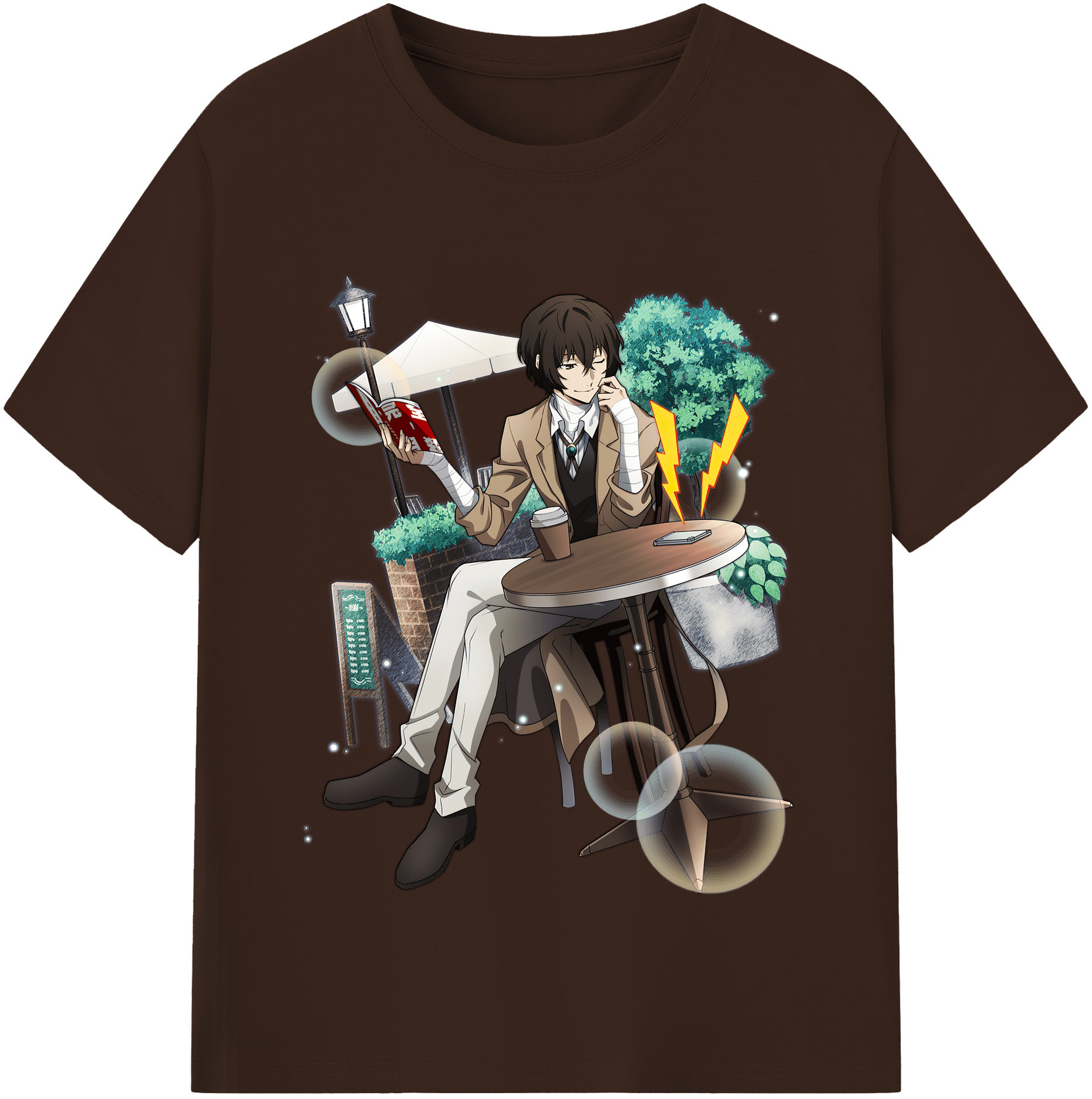 （画像用） 文豪ストレイドッグス Bungo Stray Dogs 綿100％半袖Tシャツ（フロントプリント）