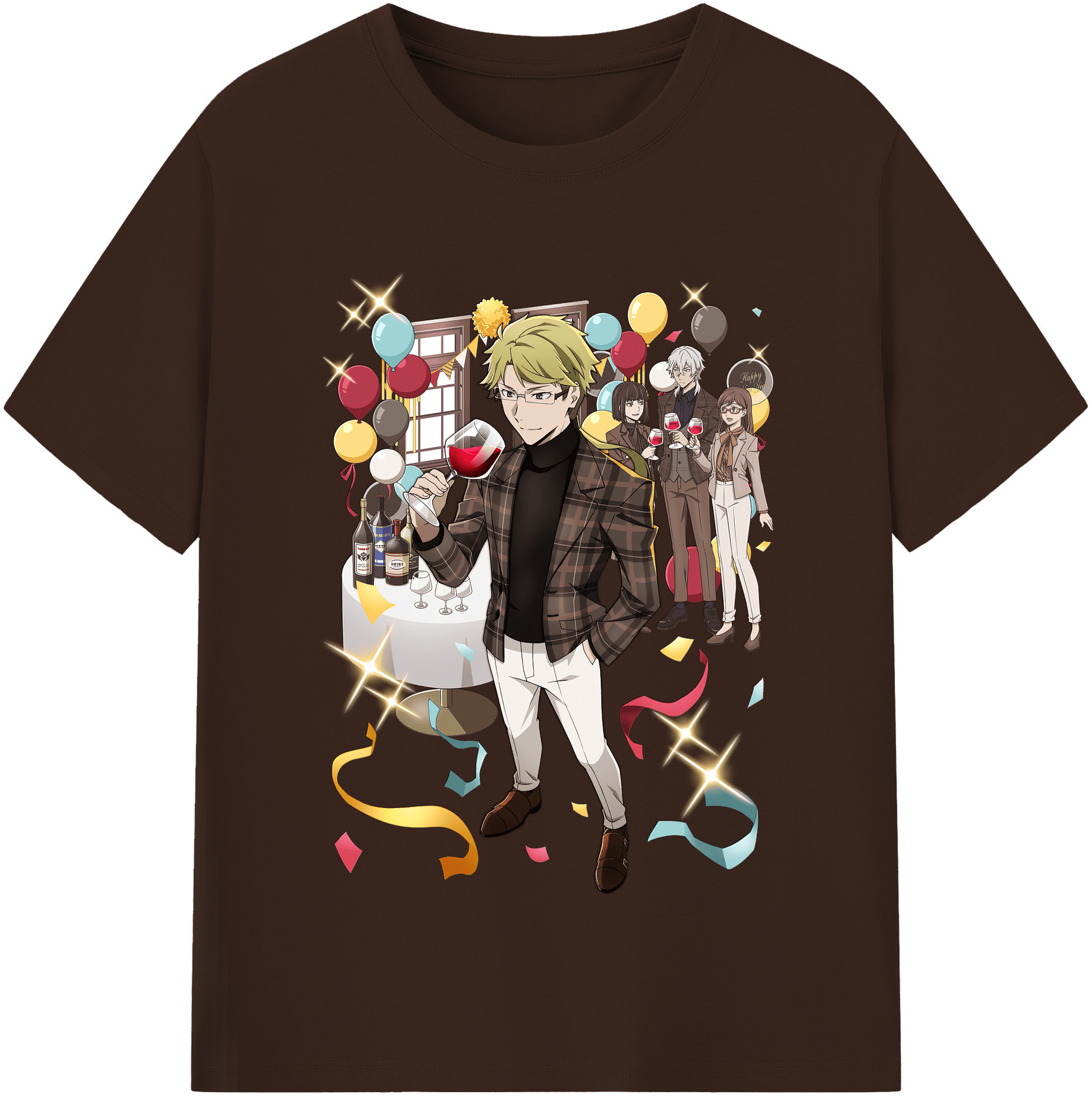 （画像用） 文豪ストレイドッグス Bungo Stray Dogs 綿100％半袖Tシャツ（フロントプリント）