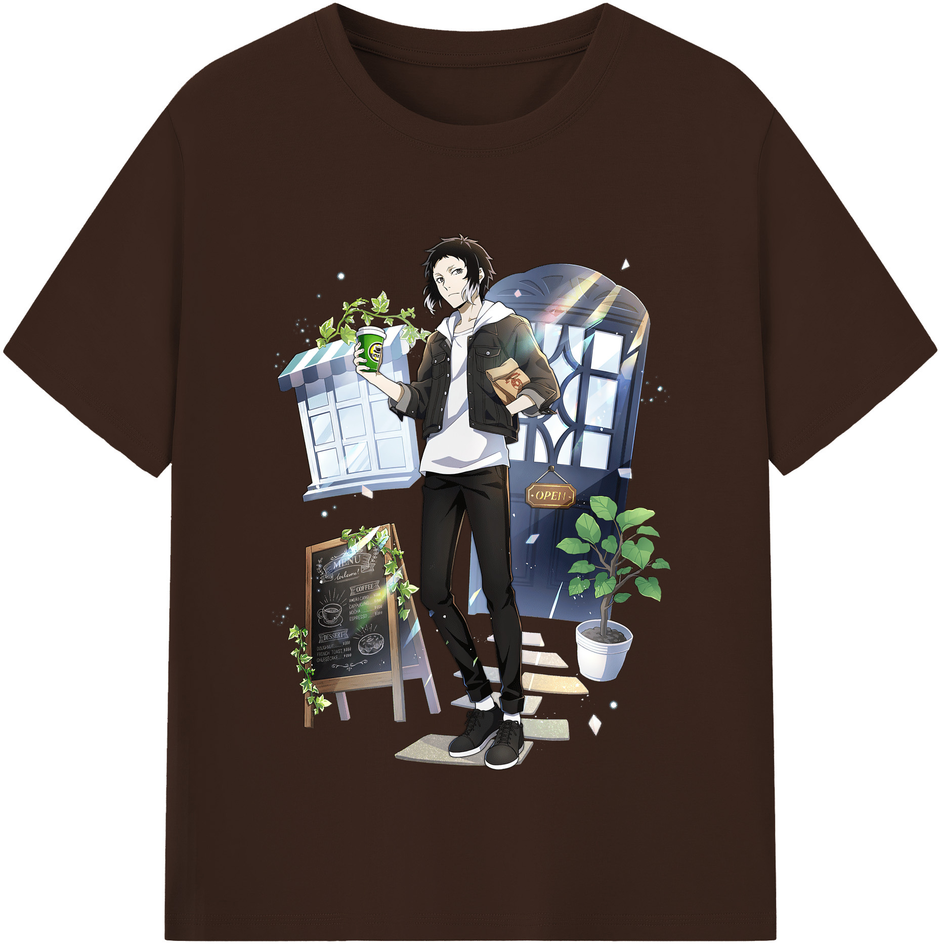 （画像用） 文豪ストレイドッグス Bungo Stray Dogs 綿100％半袖Tシャツ（フロントプリント）