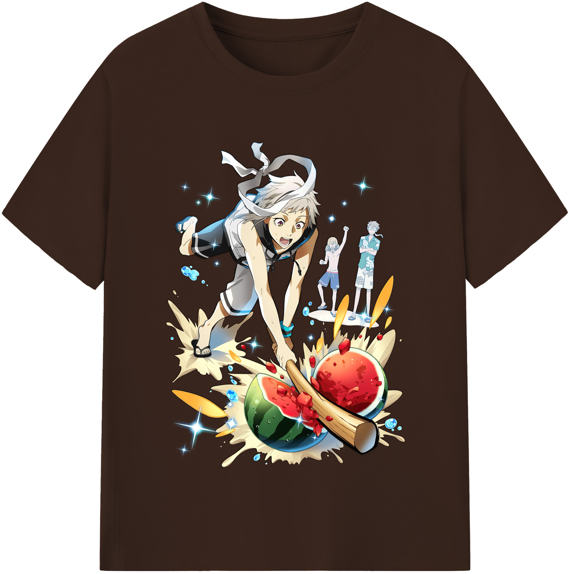（画像用） 文豪ストレイドッグス Bungo Stray Dogs 綿100％半袖Tシャツ（フロントプリント）