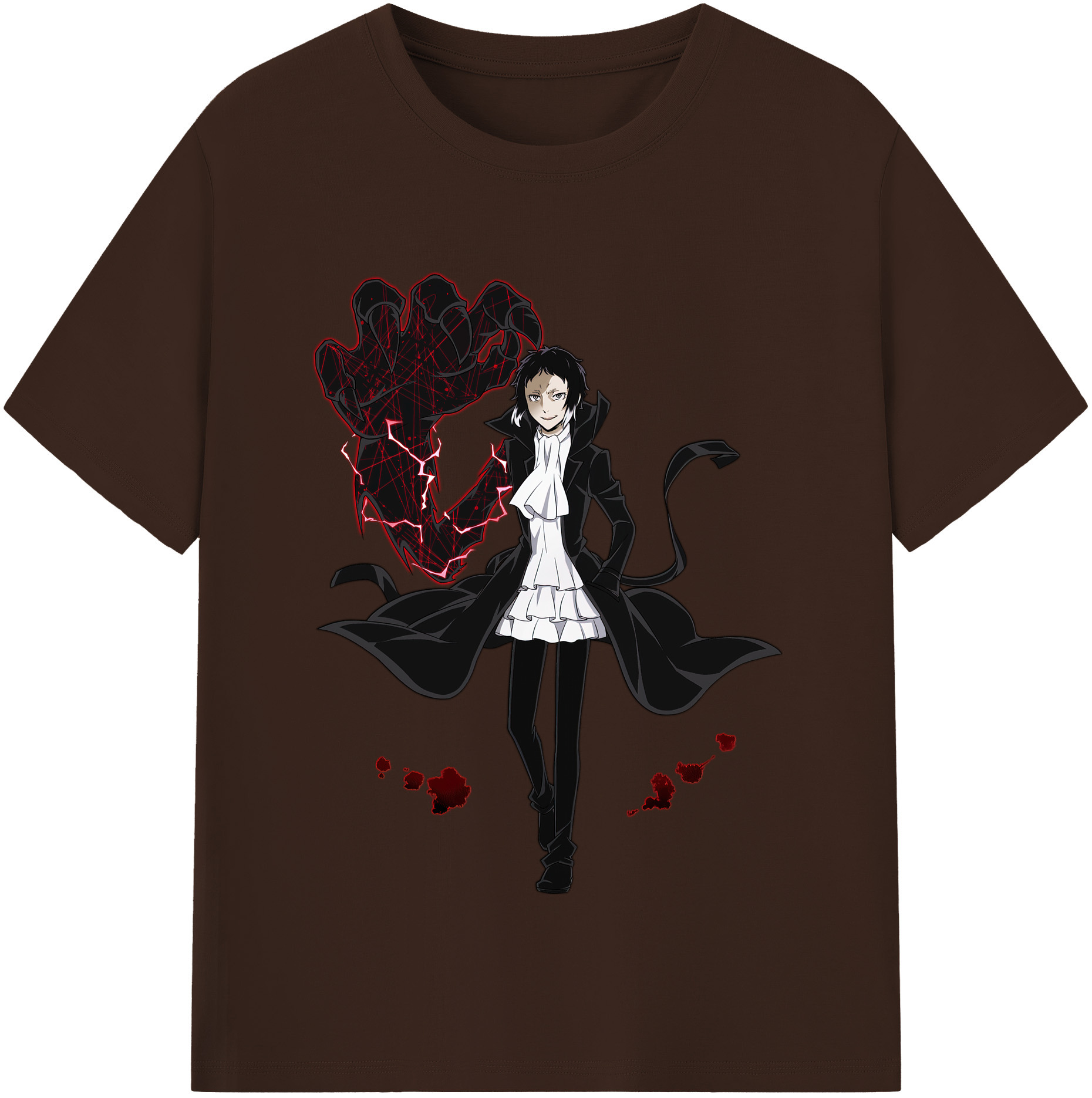 （画像用） 文豪ストレイドッグス Bungo Stray Dogs 綿100％半袖Tシャツ（フロントプリント）