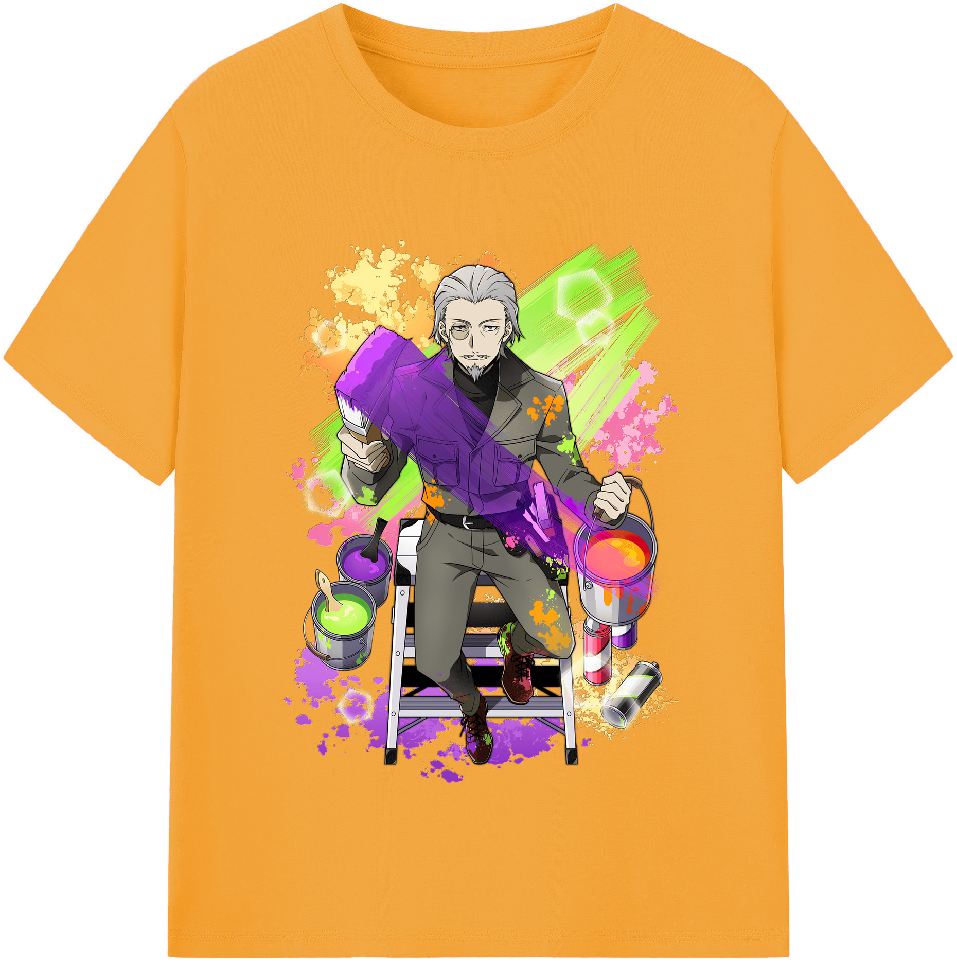 （画像用） 文豪ストレイドッグス Bungo Stray Dogs 綿100％半袖Tシャツ（フロントプリント）