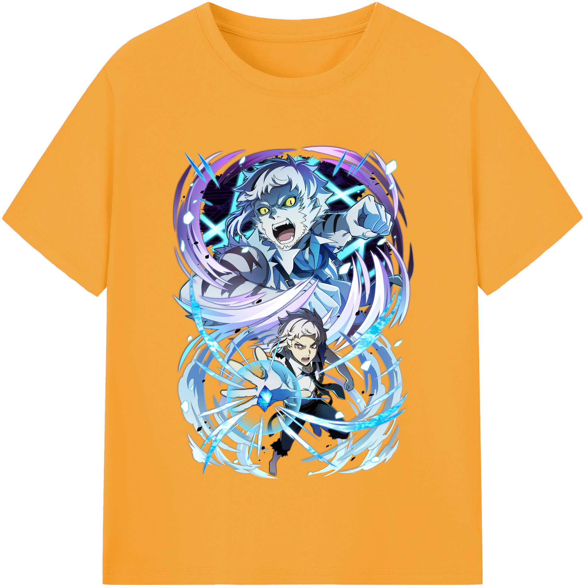 （画像用） 文豪ストレイドッグス Bungo Stray Dogs 綿100％半袖Tシャツ（フロントプリント）