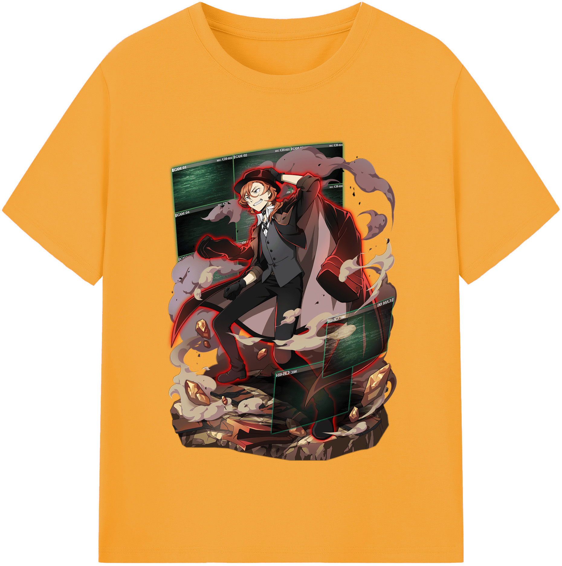（画像用） 文豪ストレイドッグス Bungo Stray Dogs 綿100％半袖Tシャツ（フロントプリント）