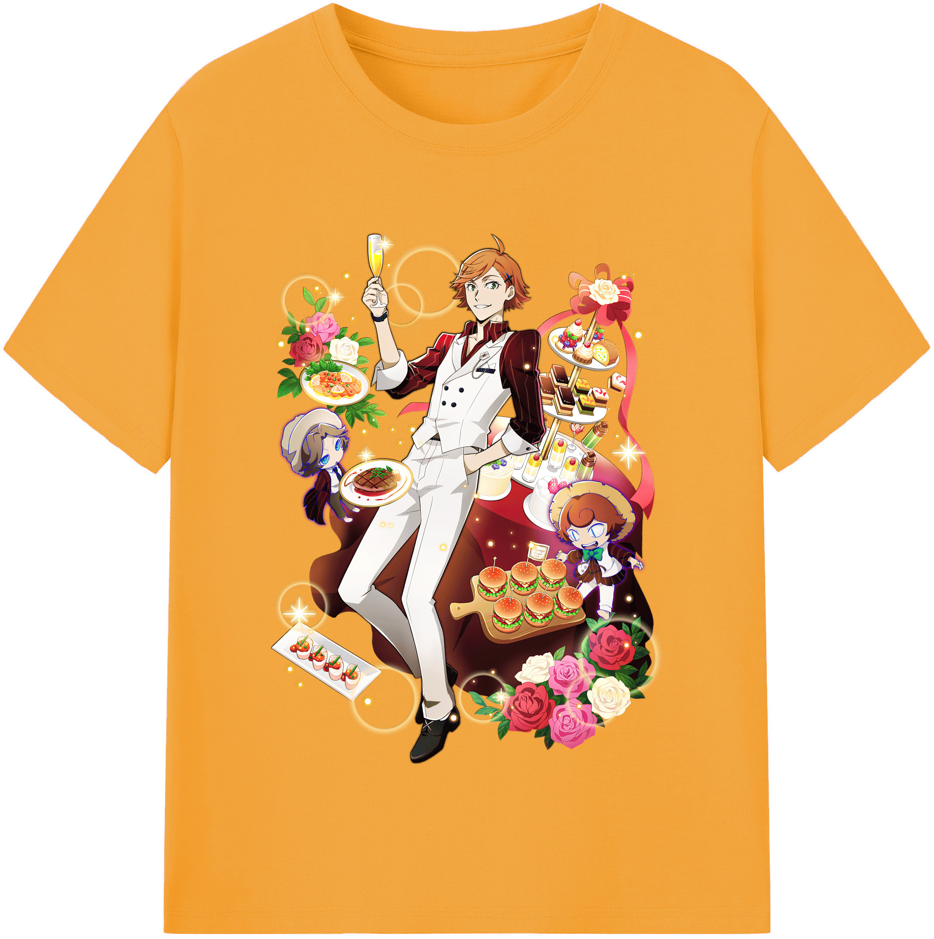 （画像用） 文豪ストレイドッグス Bungo Stray Dogs 綿100％半袖Tシャツ（フロントプリント）