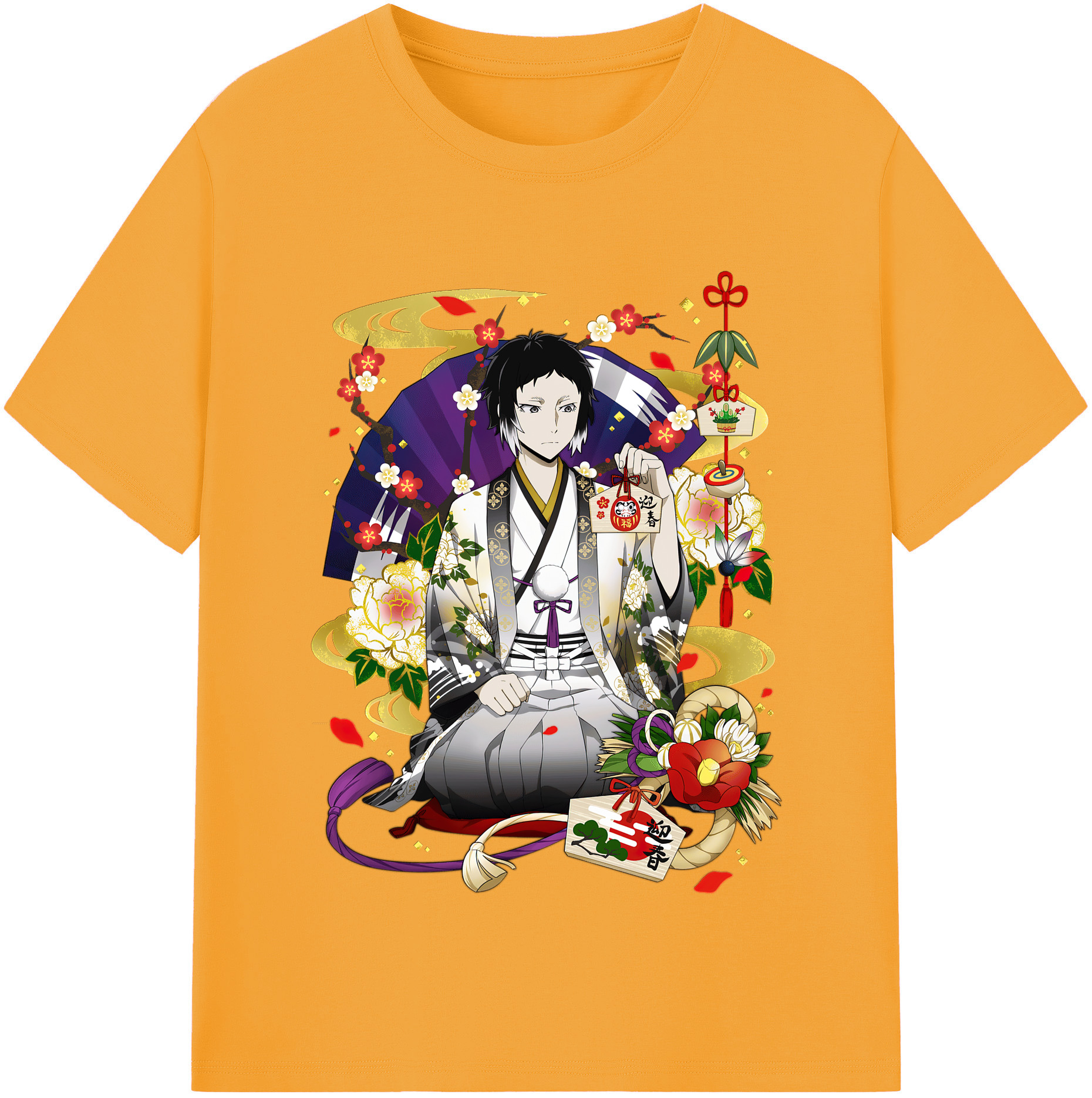 （画像用） 文豪ストレイドッグス Bungo Stray Dogs 綿100％半袖Tシャツ（フロントプリント）