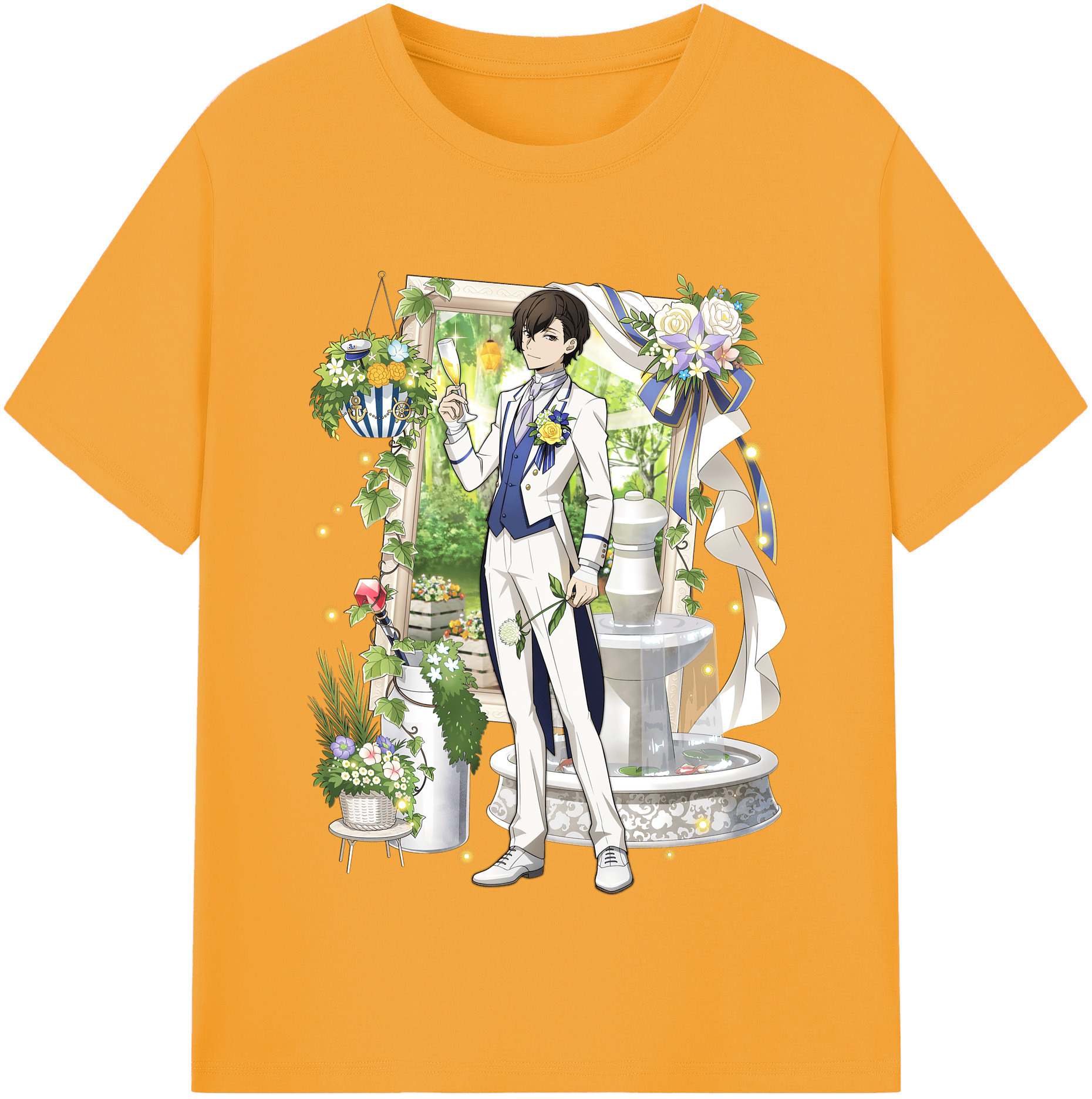 （画像用） 文豪ストレイドッグス Bungo Stray Dogs 綿100％半袖Tシャツ（フロントプリント）