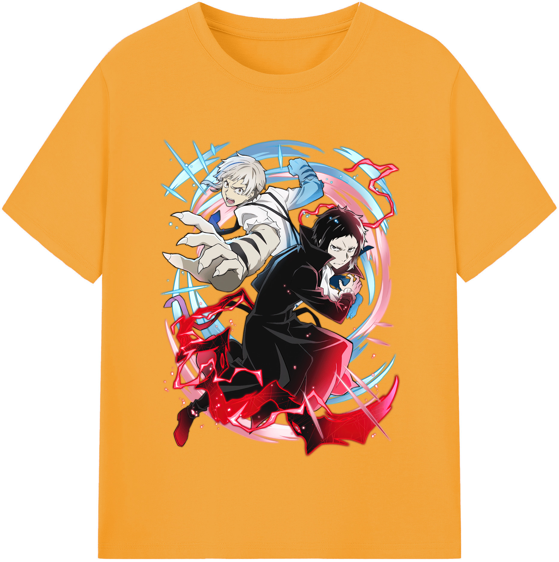 （画像用） 文豪ストレイドッグス Bungo Stray Dogs 綿100％半袖Tシャツ（フロントプリント）
