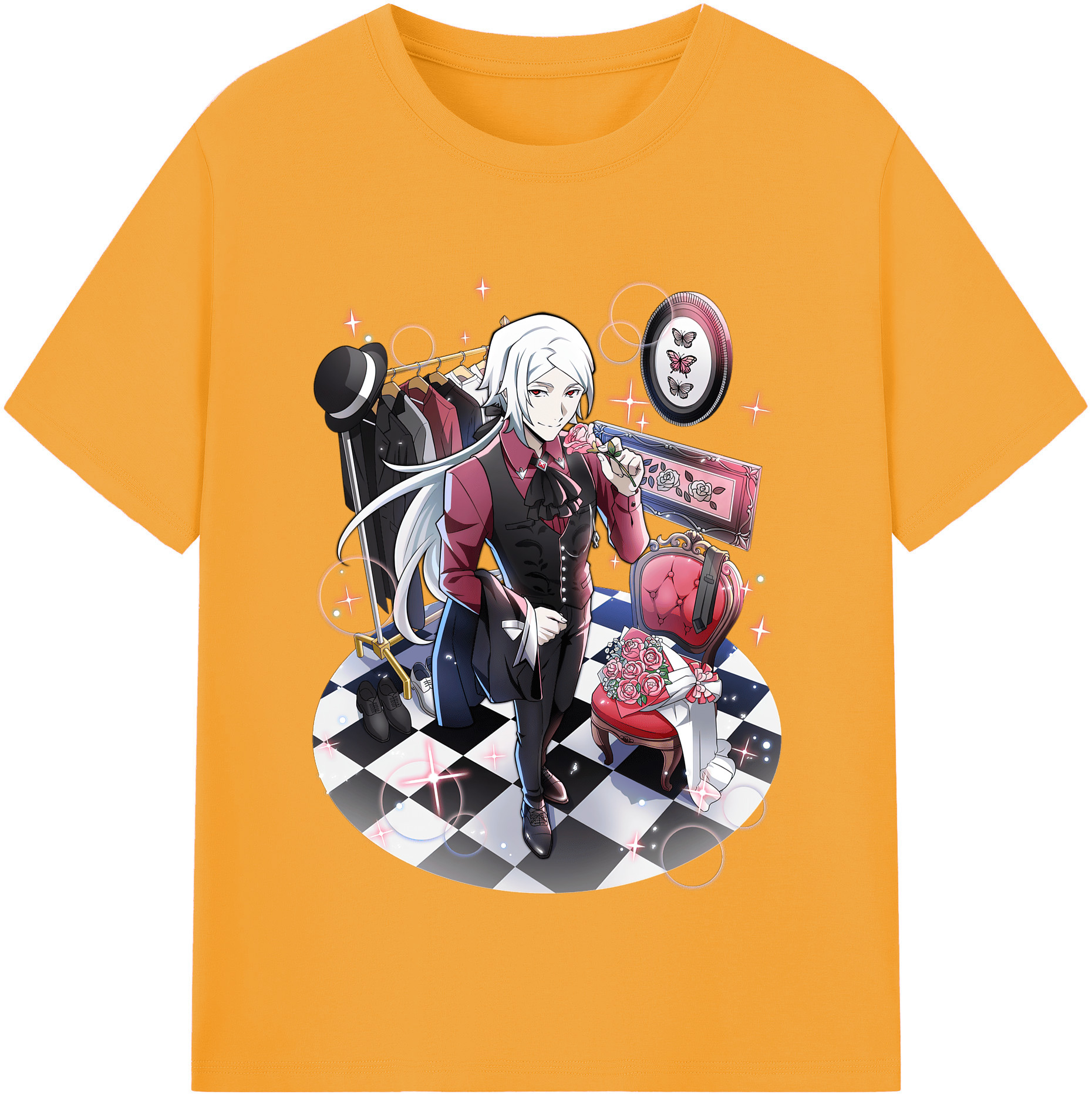 （画像用） 文豪ストレイドッグス Bungo Stray Dogs 綿100％半袖Tシャツ（フロントプリント）