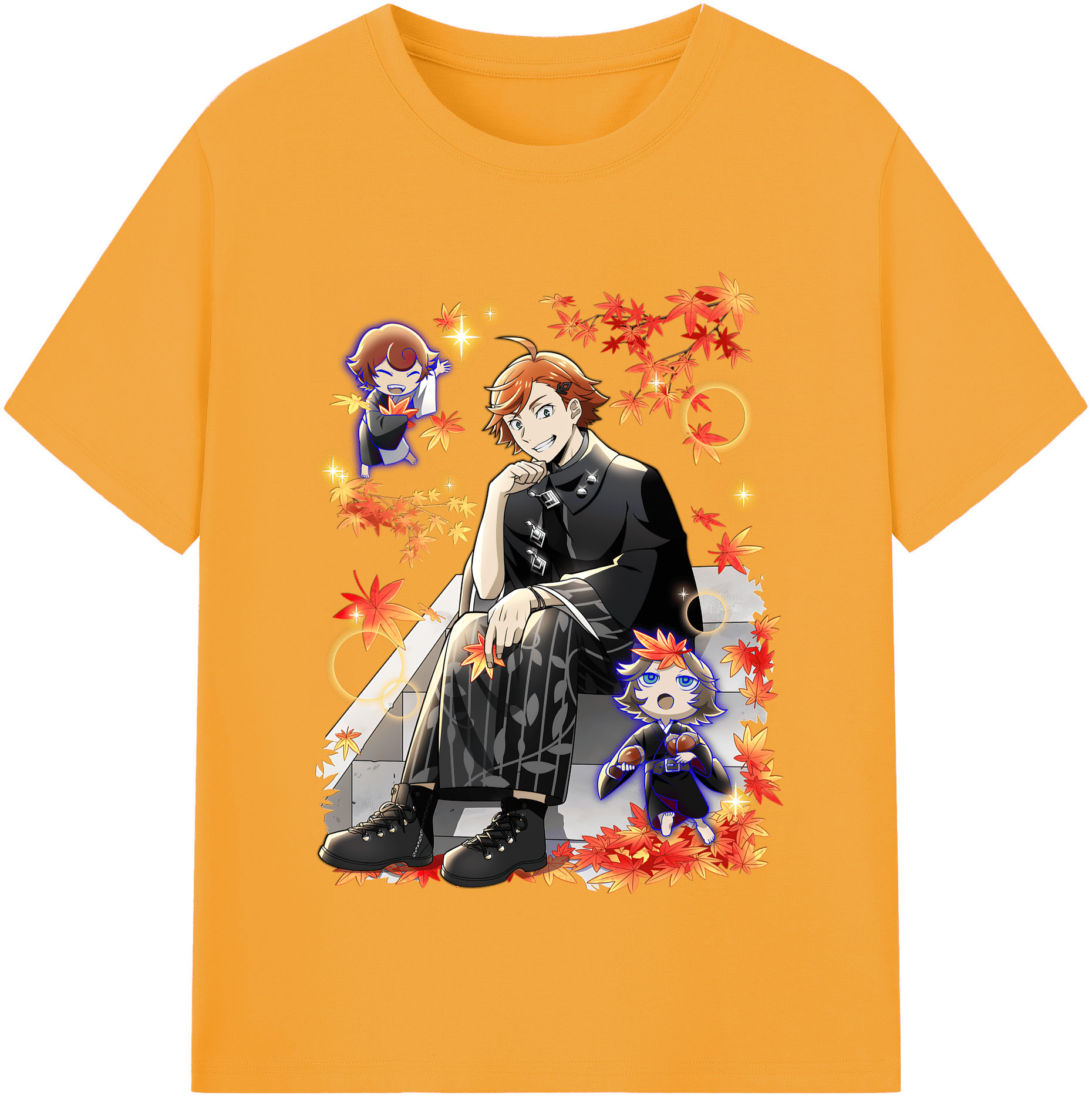 （画像用） 文豪ストレイドッグス Bungo Stray Dogs 綿100％半袖Tシャツ（フロントプリント）