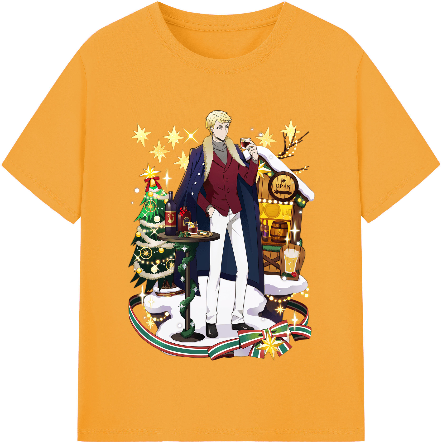（画像用） 文豪ストレイドッグス Bungo Stray Dogs 綿100％半袖Tシャツ（フロントプリント）