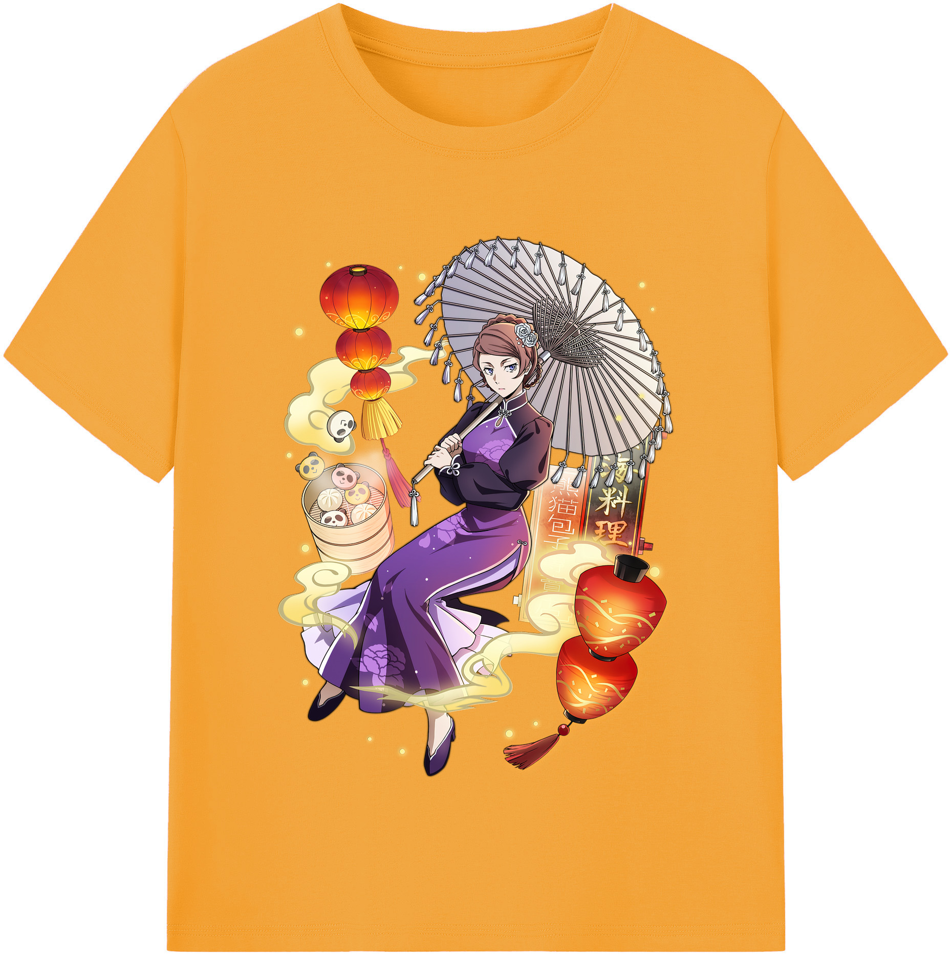 （画像用） 文豪ストレイドッグス Bungo Stray Dogs 綿100％半袖Tシャツ（フロントプリント）