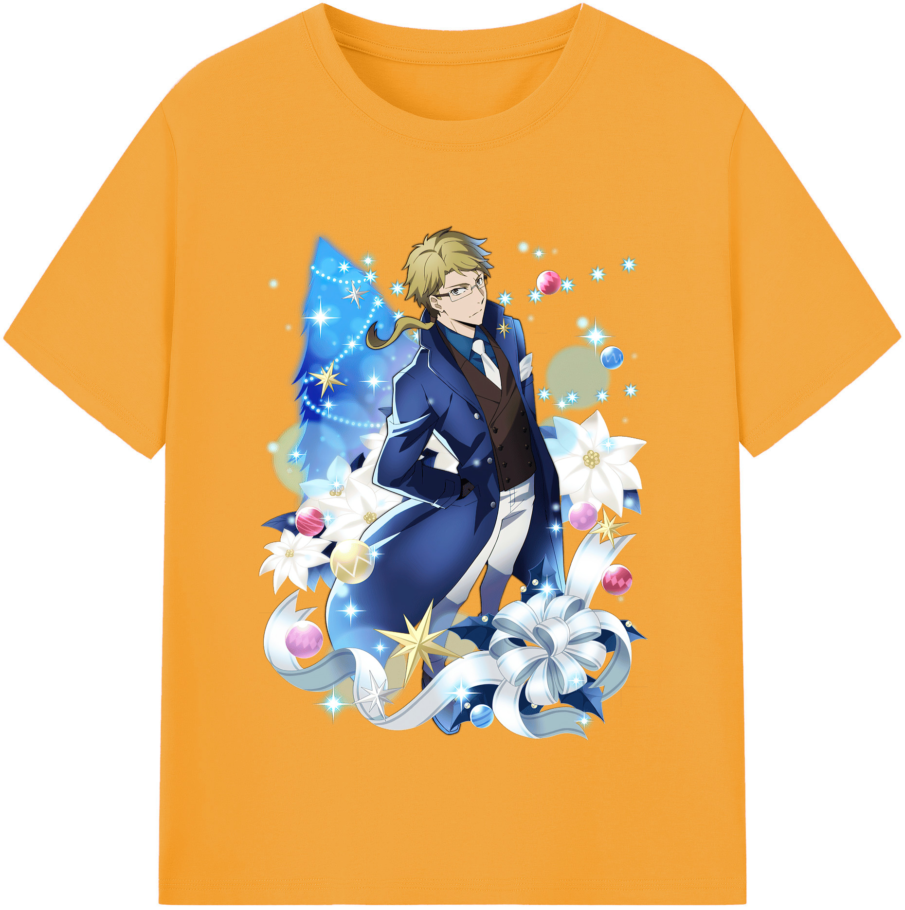 （画像用） 文豪ストレイドッグス Bungo Stray Dogs 綿100％半袖Tシャツ（フロントプリント）