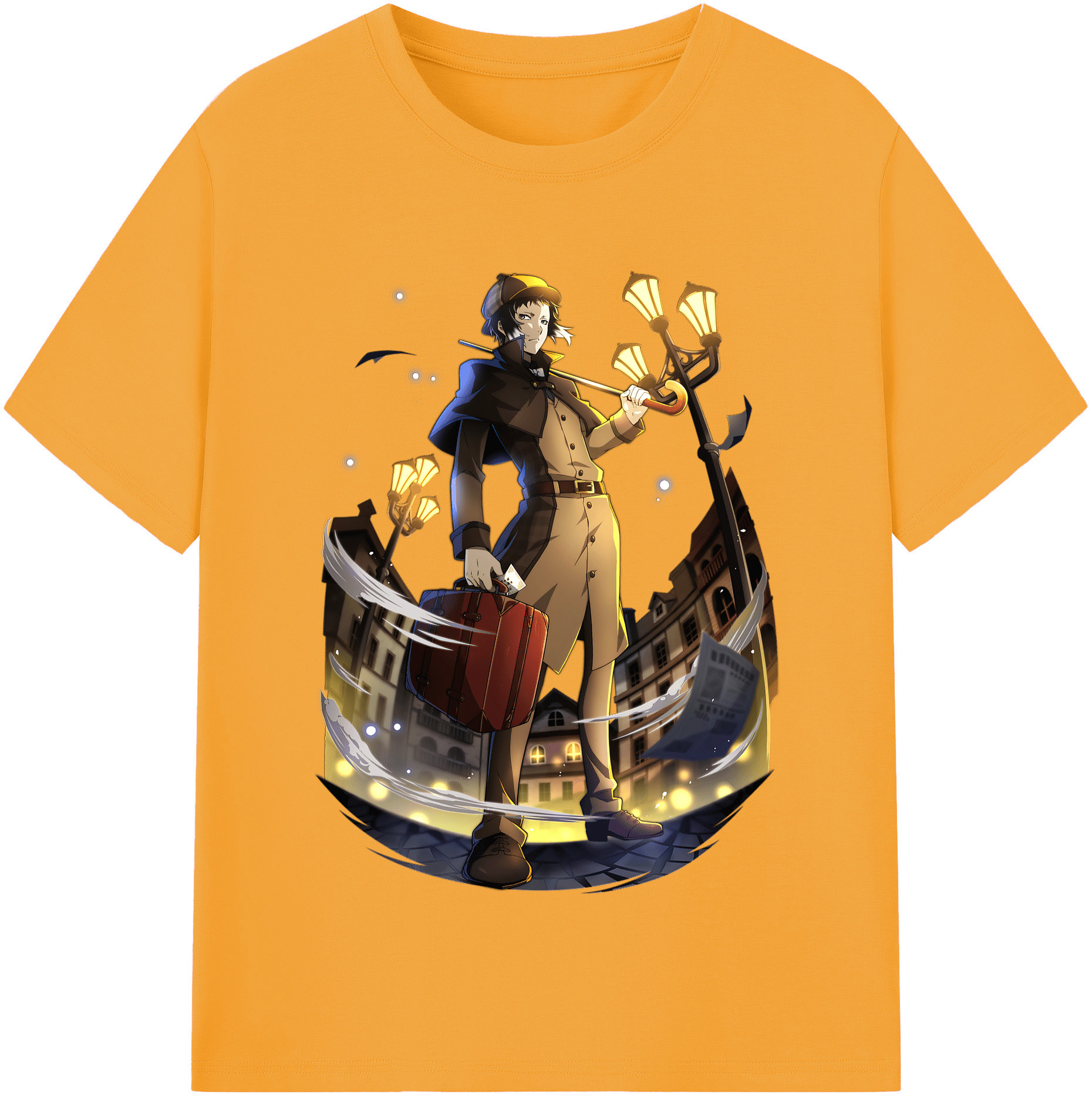 （画像用） 文豪ストレイドッグス Bungo Stray Dogs 綿100％半袖Tシャツ（フロントプリント）