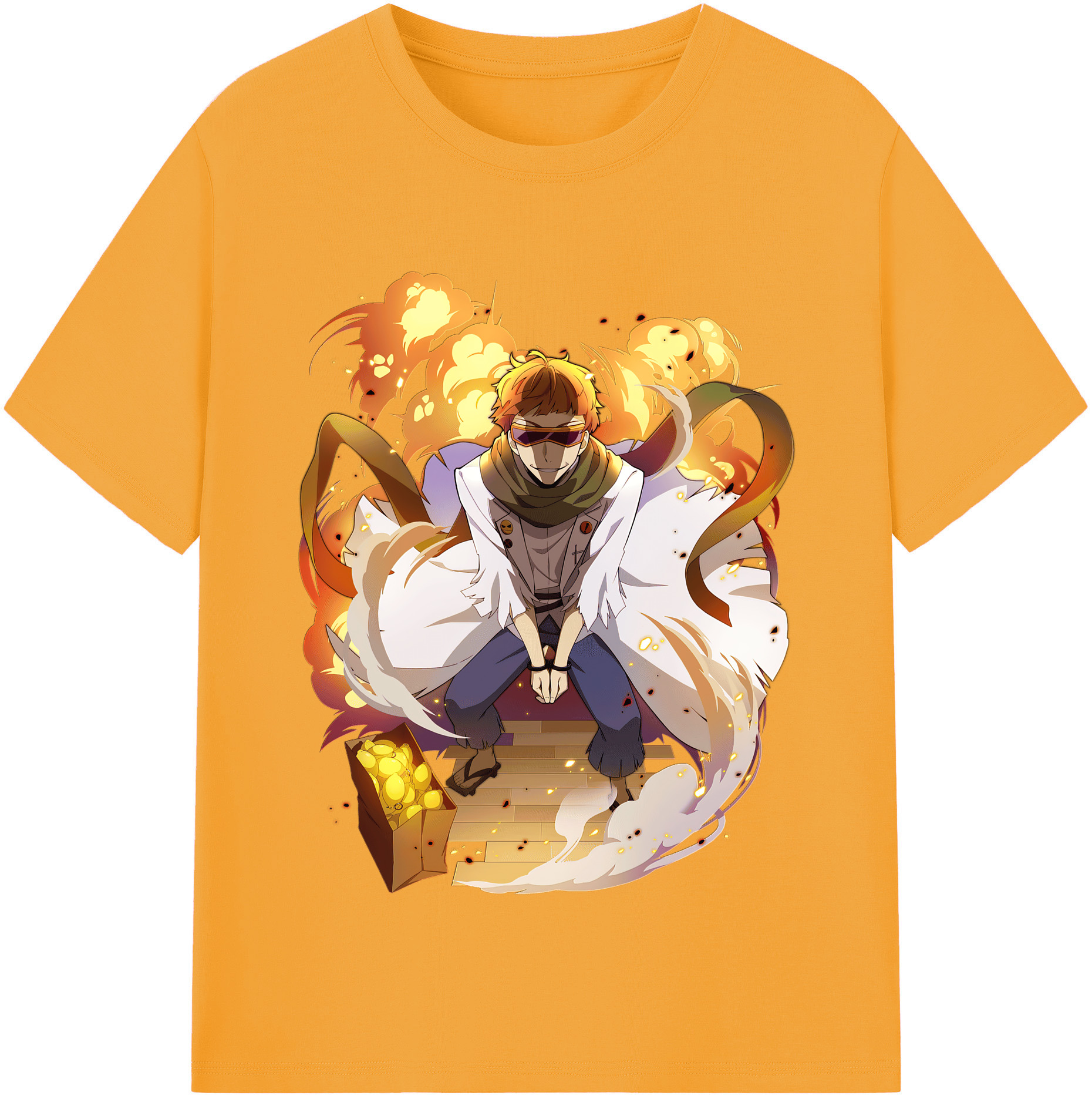 （画像用） 文豪ストレイドッグス Bungo Stray Dogs 綿100％半袖Tシャツ（フロントプリント）