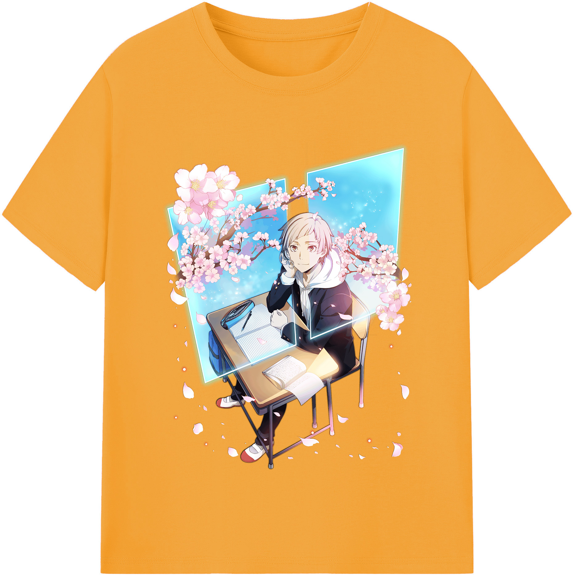 （画像用） 文豪ストレイドッグス Bungo Stray Dogs 綿100％半袖Tシャツ（フロントプリント）