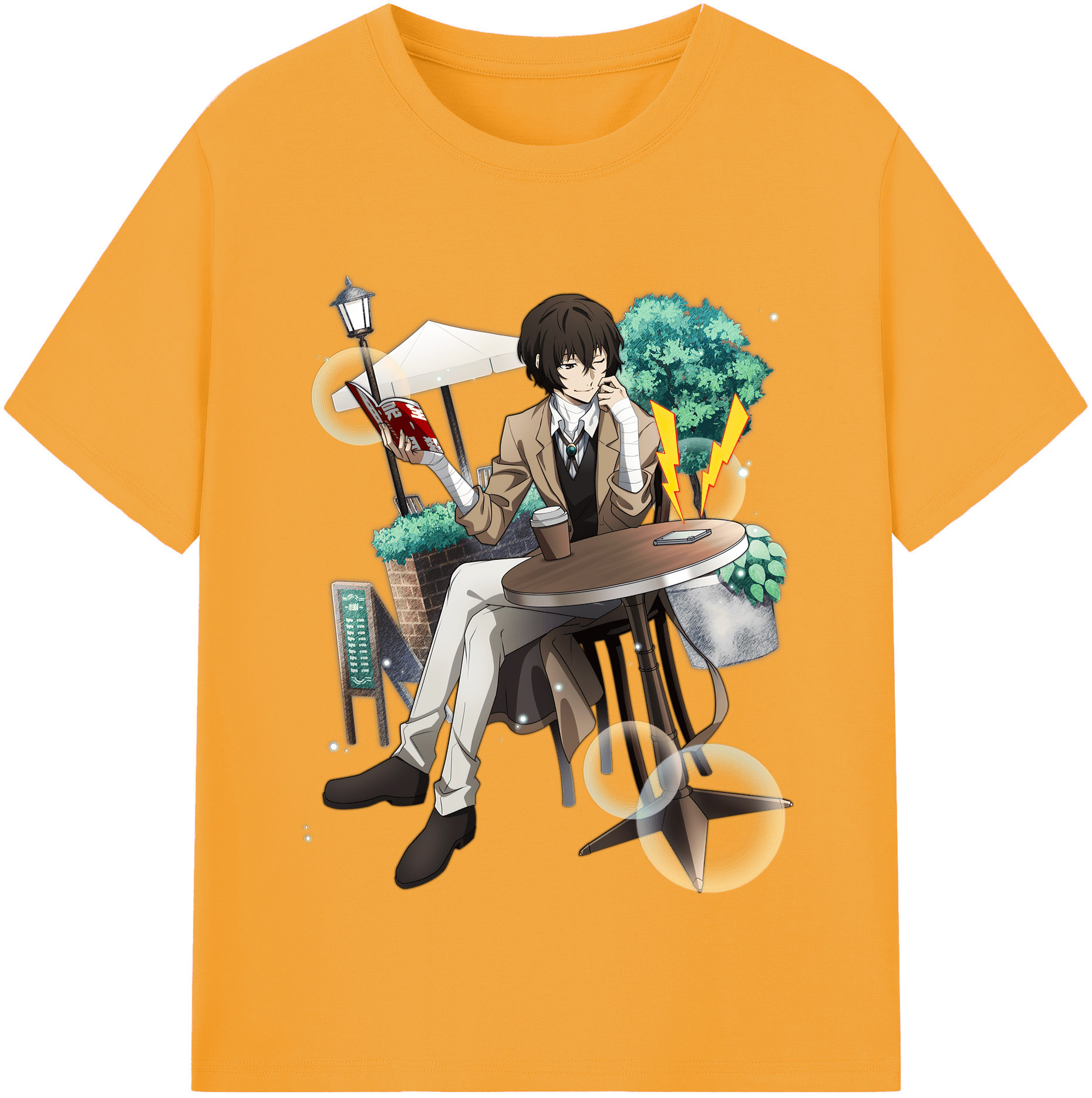 （画像用） 文豪ストレイドッグス Bungo Stray Dogs 綿100％半袖Tシャツ（フロントプリント）