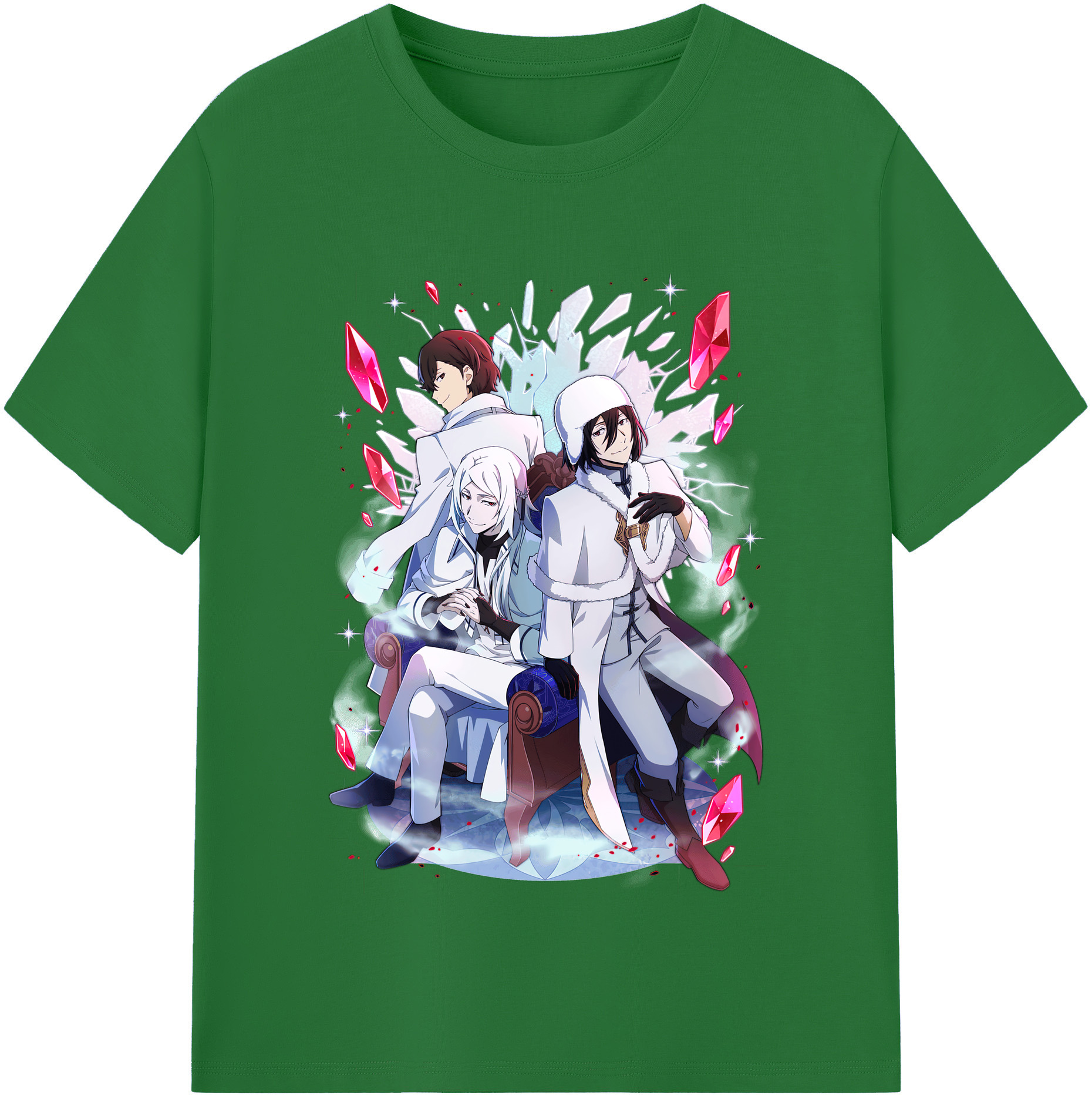 （画像用） 文豪ストレイドッグス Bungo Stray Dogs 綿100％半袖Tシャツ（フロントプリント）