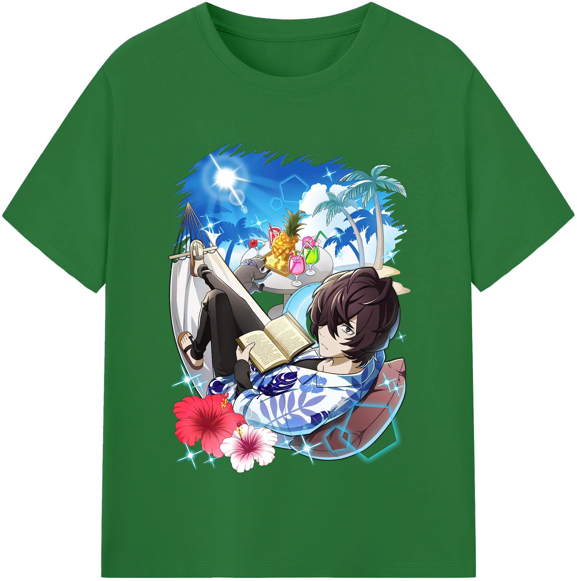 （画像用） 文豪ストレイドッグス Bungo Stray Dogs 綿100％半袖Tシャツ（フロントプリント）