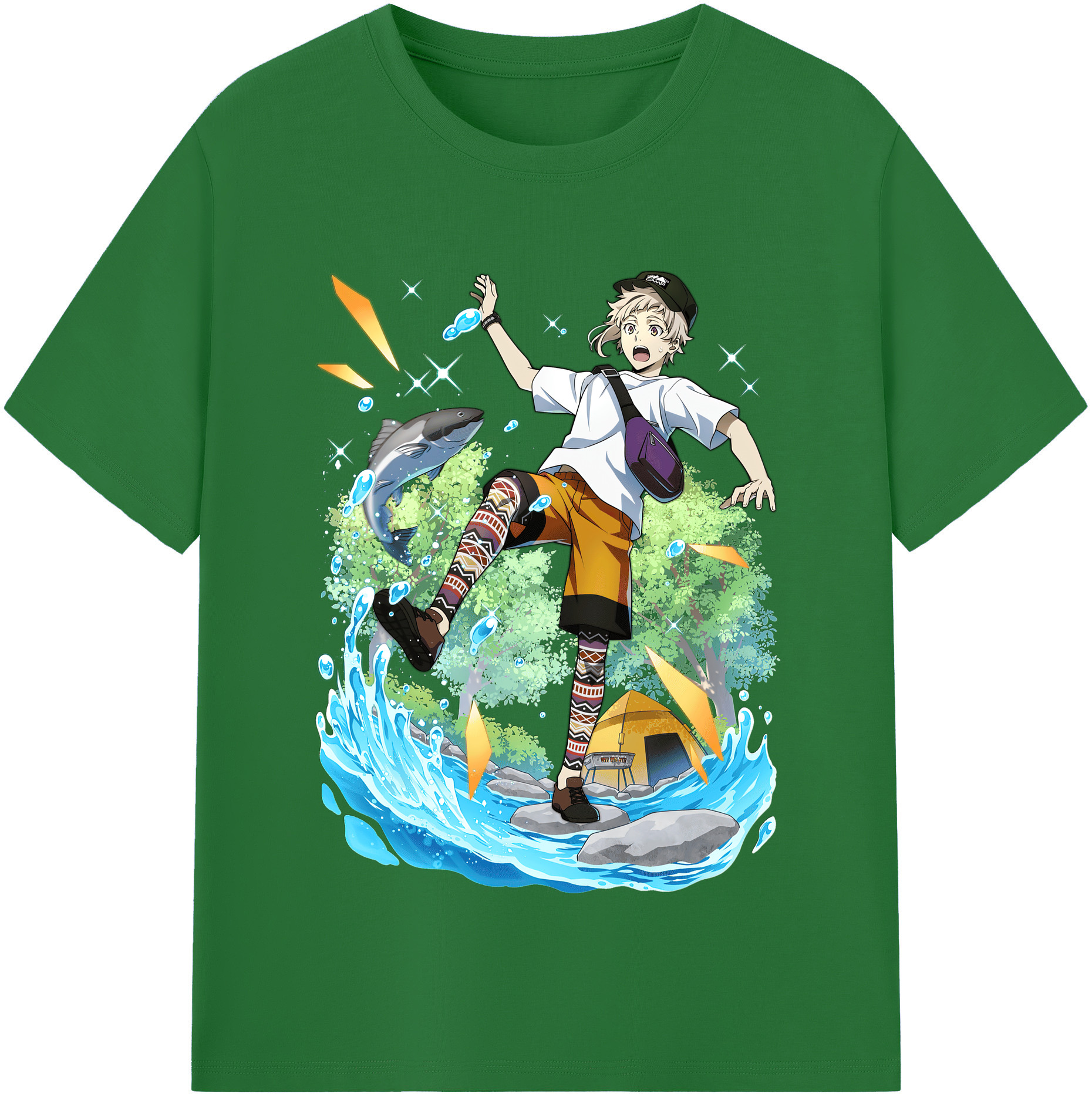 （画像用） 文豪ストレイドッグス Bungo Stray Dogs 綿100％半袖Tシャツ（フロントプリント）