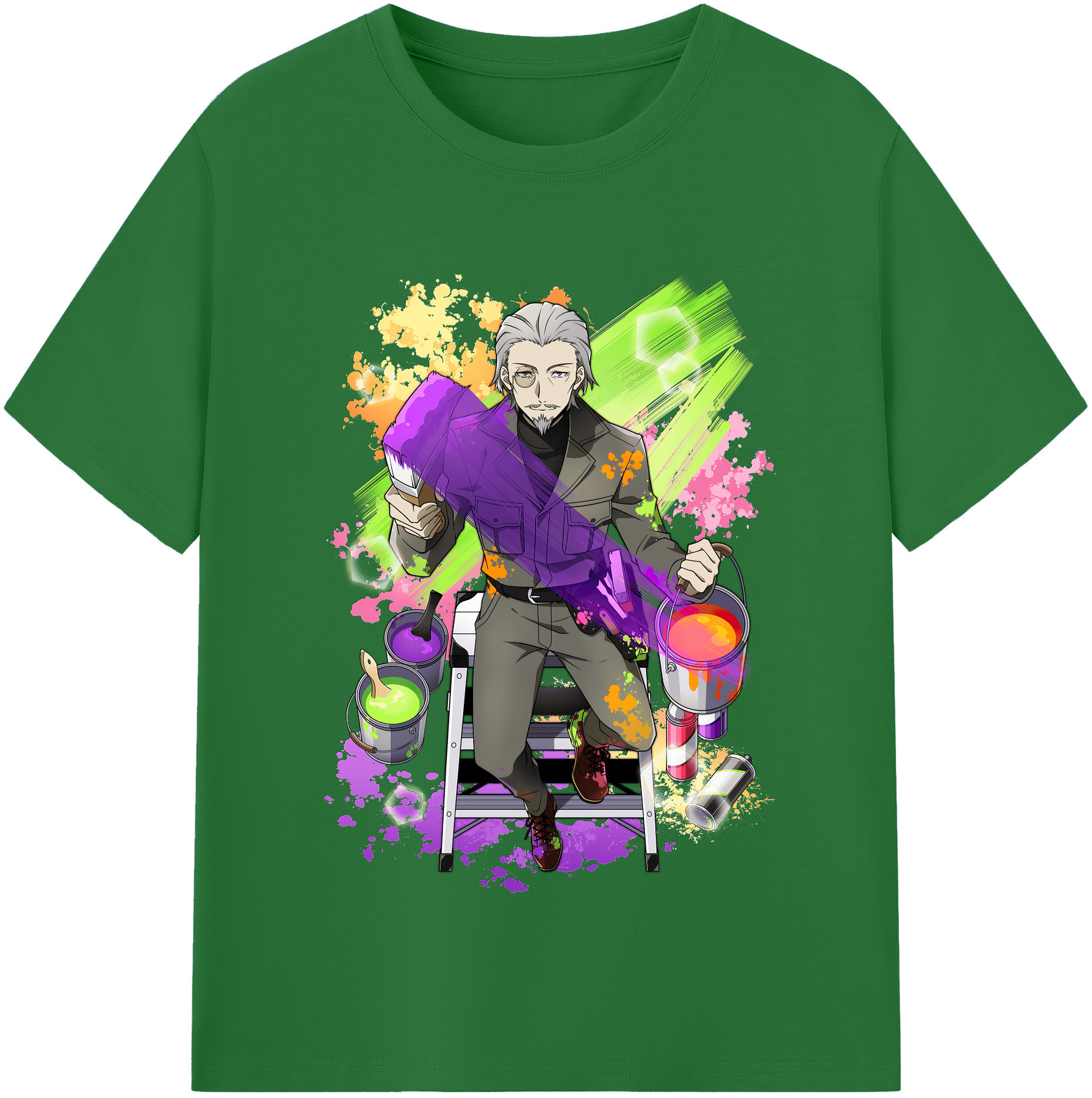 （画像用） 文豪ストレイドッグス Bungo Stray Dogs 綿100％半袖Tシャツ（フロントプリント）