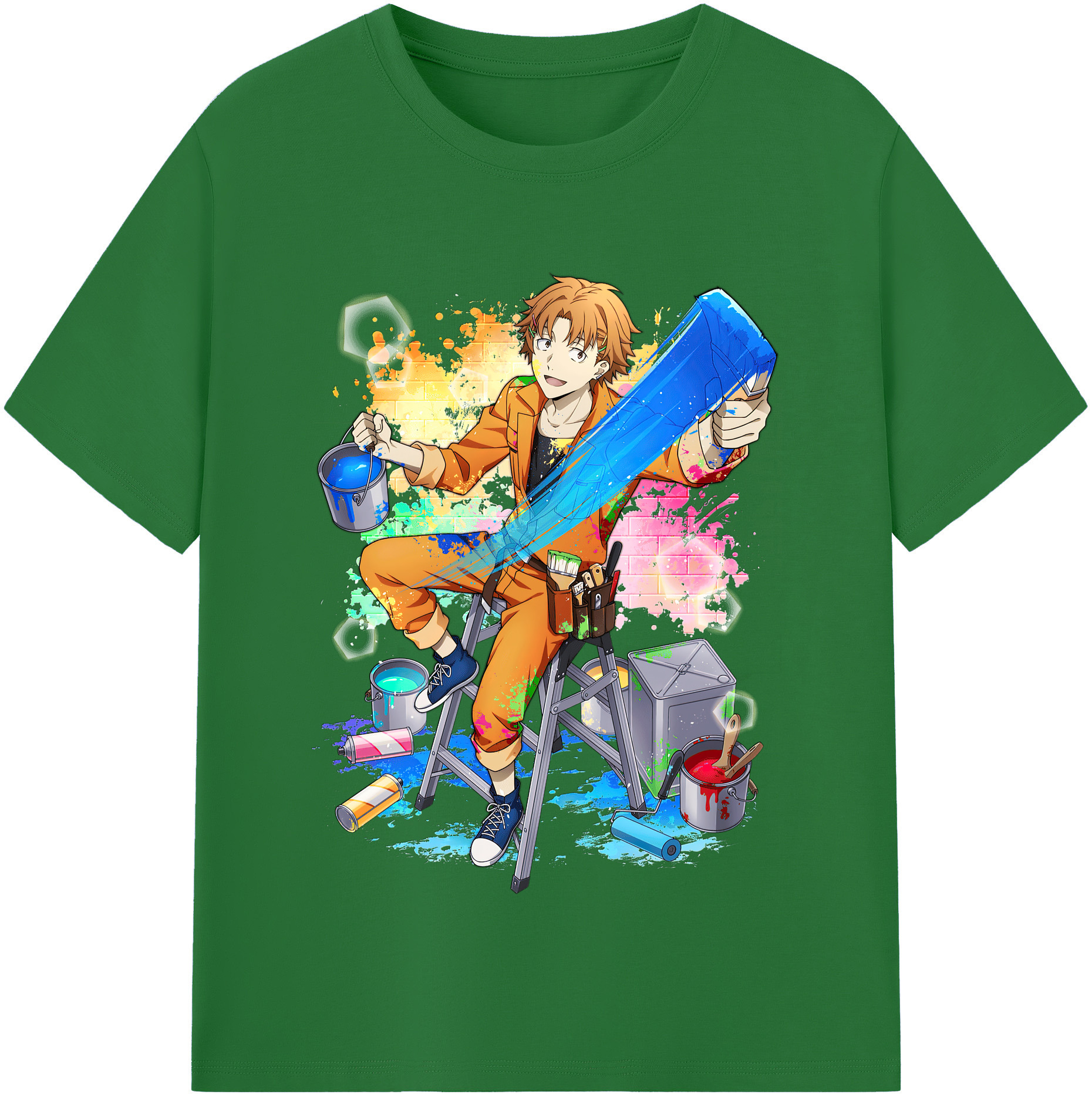 （画像用） 文豪ストレイドッグス Bungo Stray Dogs 綿100％半袖Tシャツ（フロントプリント）