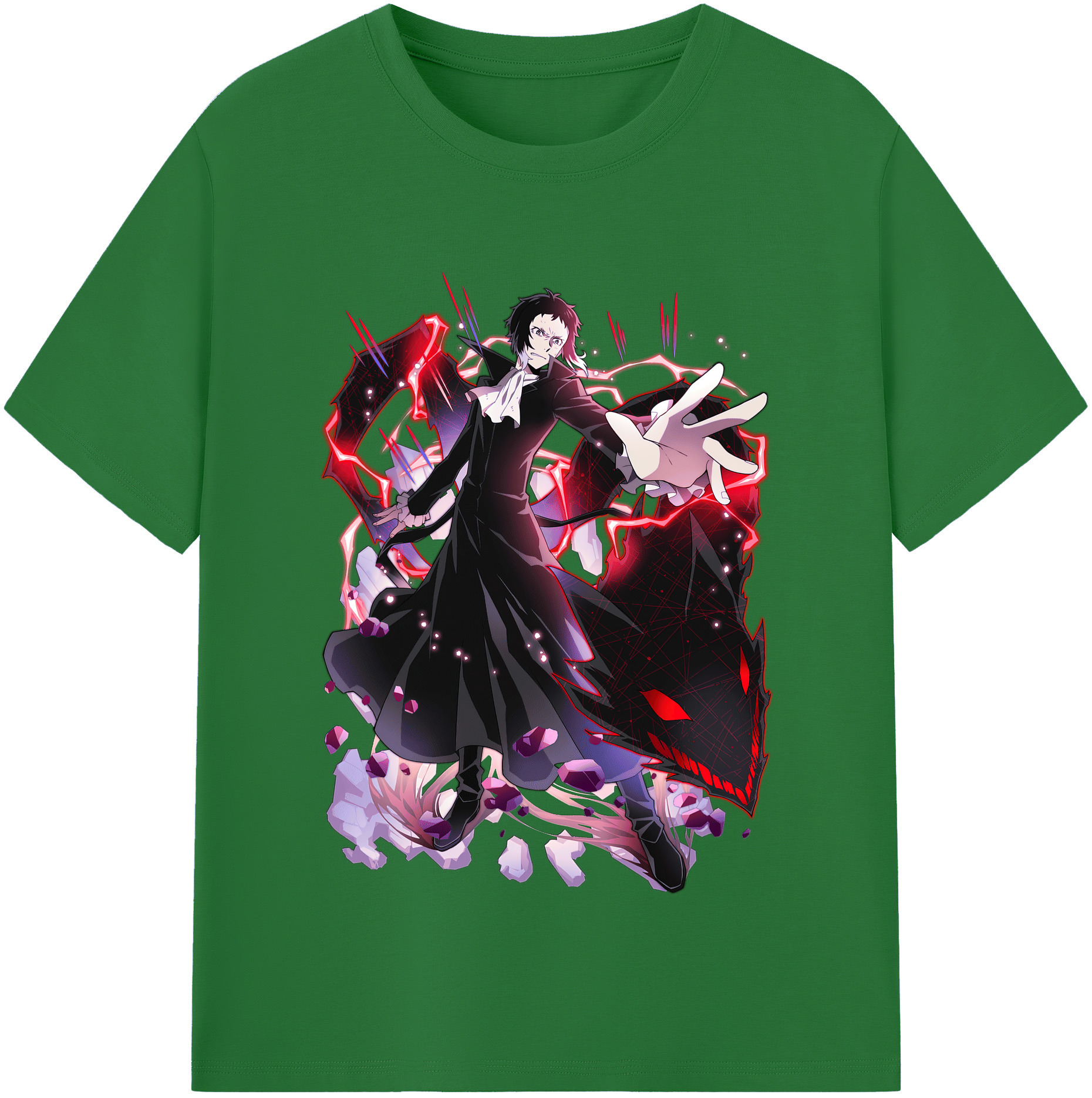 （画像用） 文豪ストレイドッグス Bungo Stray Dogs 綿100％半袖Tシャツ（フロントプリント）