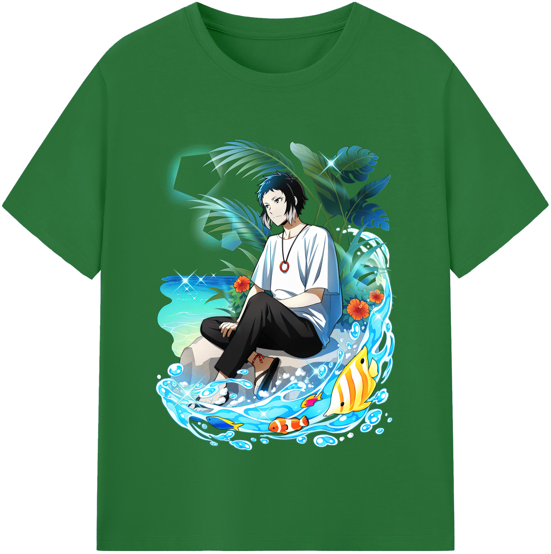 （画像用） 文豪ストレイドッグス Bungo Stray Dogs 綿100％半袖Tシャツ（フロントプリント）